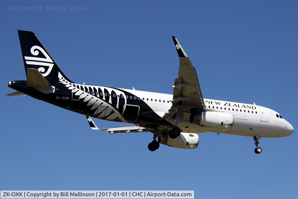 ZK-OXK, 2015 Airbus A320-232 C/N 6706, NZ515 from AKL