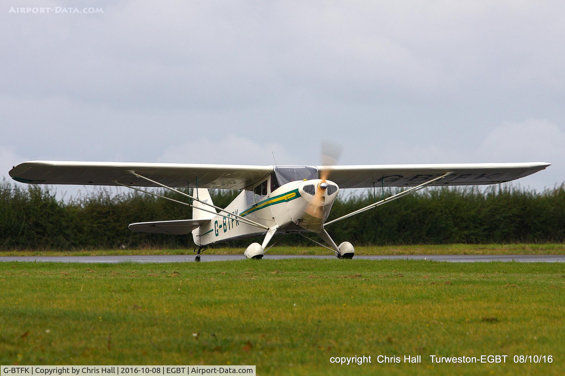 G-BTFK, 1947 Taylorcraft BC-12D Twosome C/N 10540, at Turweston