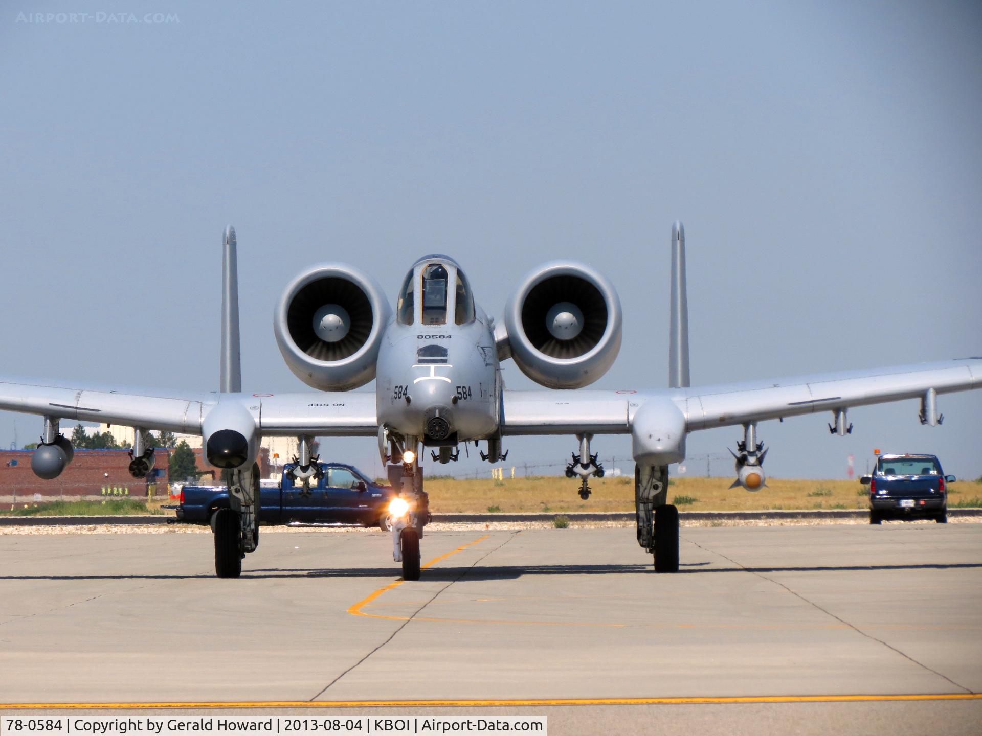 78-0584, 1978 Fairchild Republic A-10C Thunderbolt II C/N A10-0204, Taxi from pre flight checks.