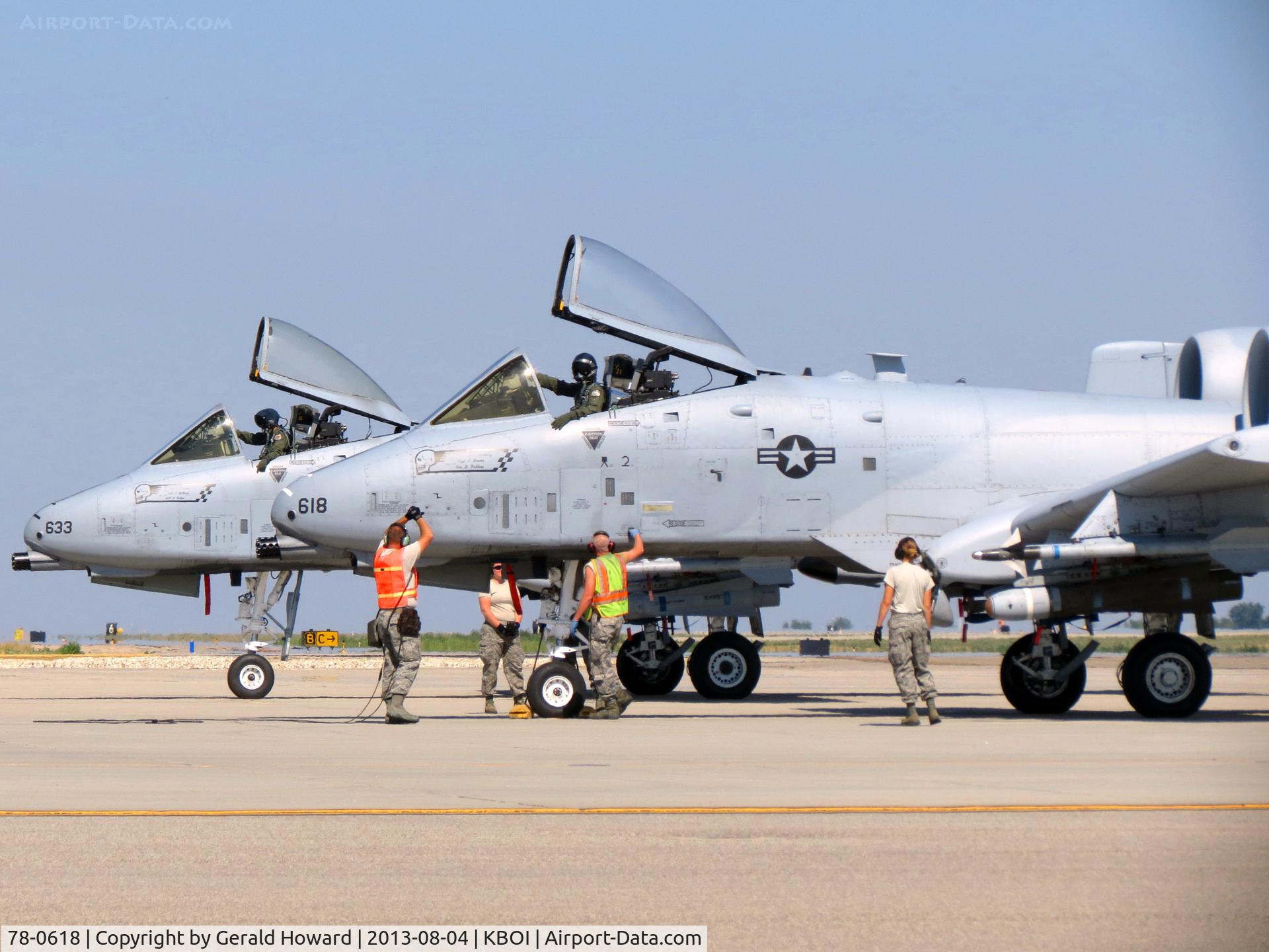 78-0618, 1978 Fairchild Republic A-10C Thunderbolt II C/N A10-0238, Holding for pre flight checks.