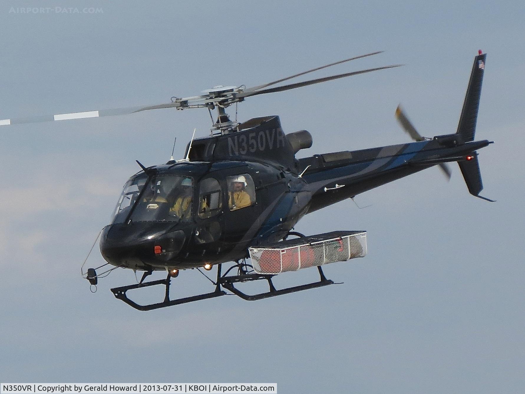 N350VR, 2003 Eurocopter AS-350B-3 Ecureuil Ecureuil C/N 3715, Departing KBOI.
