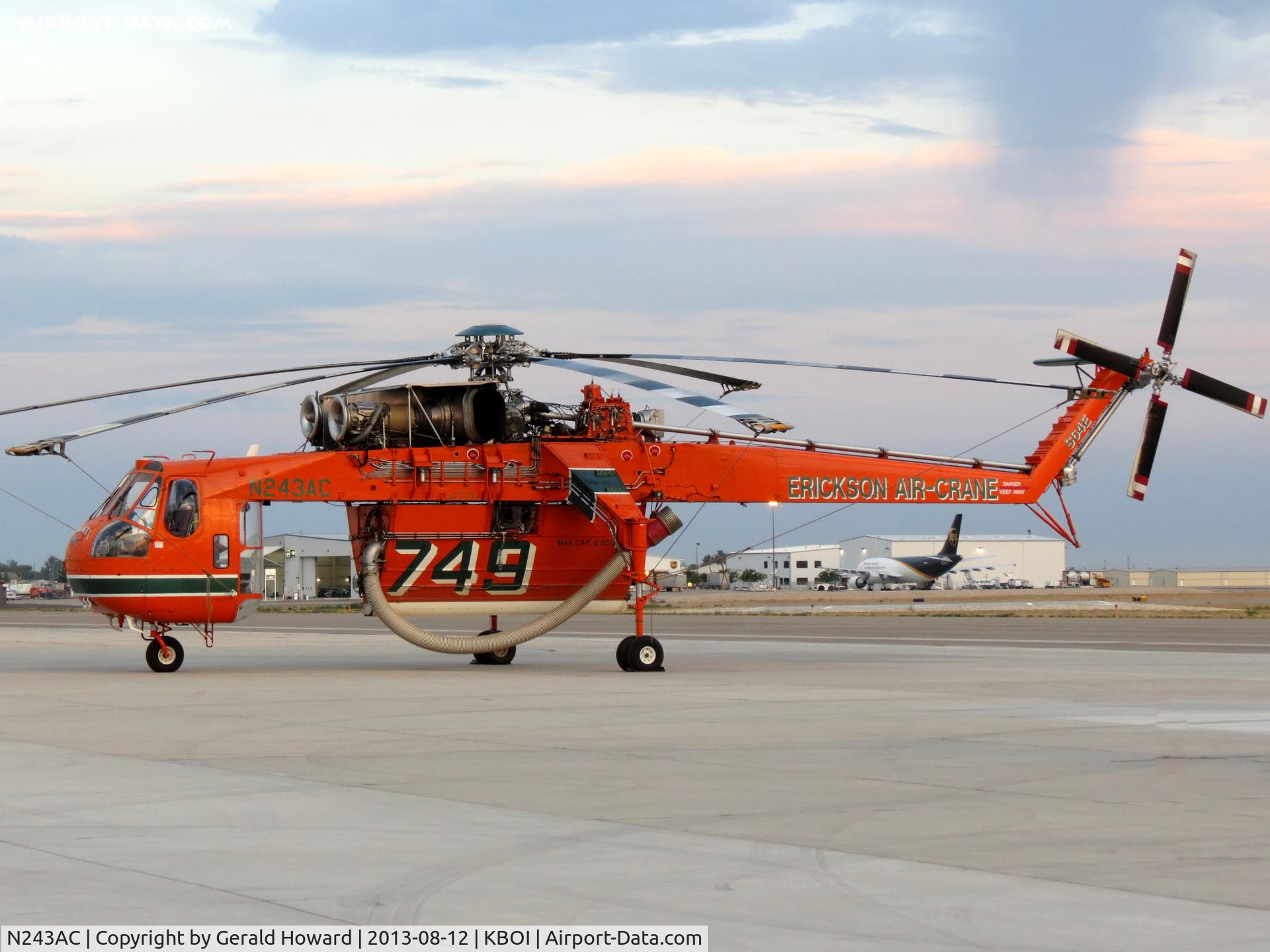 N243AC, Erickson S64E Skycrane C/N 64022, Parked on Western Aircraft ramp.