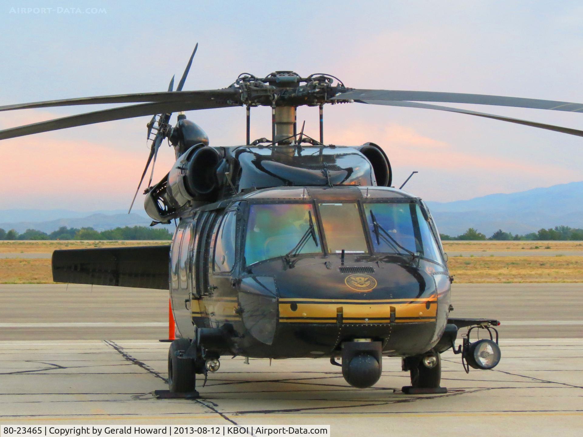 80-23465, 1980 Sikorsky S-70A Black Hawk C/N 70-224, Parked on Western Aircraft ramp.