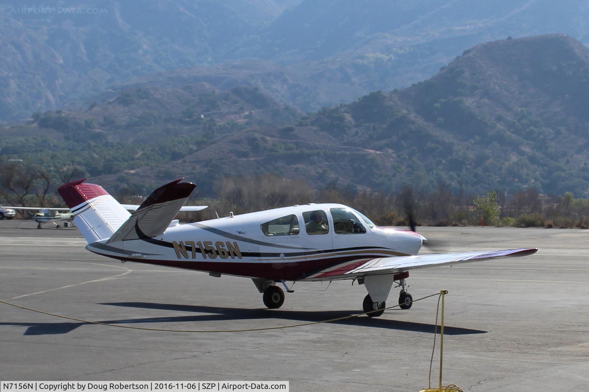 N7156N, 1968 Beech V35A Bonanza C/N D-8687, 1968 Beech V35A BONANZA, Continental IO-520 285 Hp, taxi to Fuel Dock