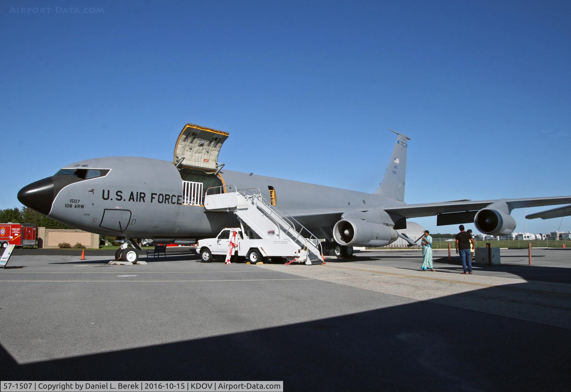 57-1507, 1957 Boeing KC-135E Stratotanker C/N 17578, Formerly stationed at McGuire AFB, this Stratotanker has retired to the Air Mobility Command Museum, Dover AFB.