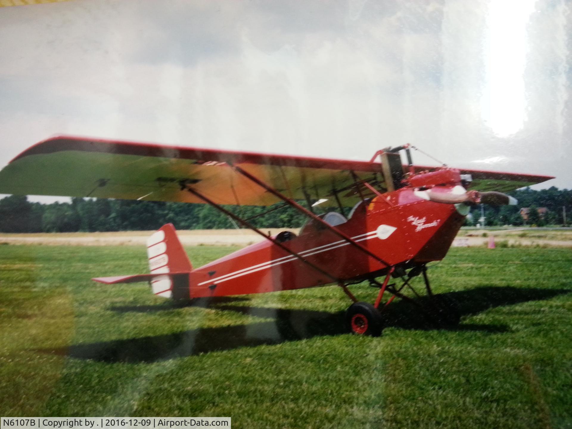 N6107B, 1997 Pietenpol Air Camper C/N 6F43, NX6107B
