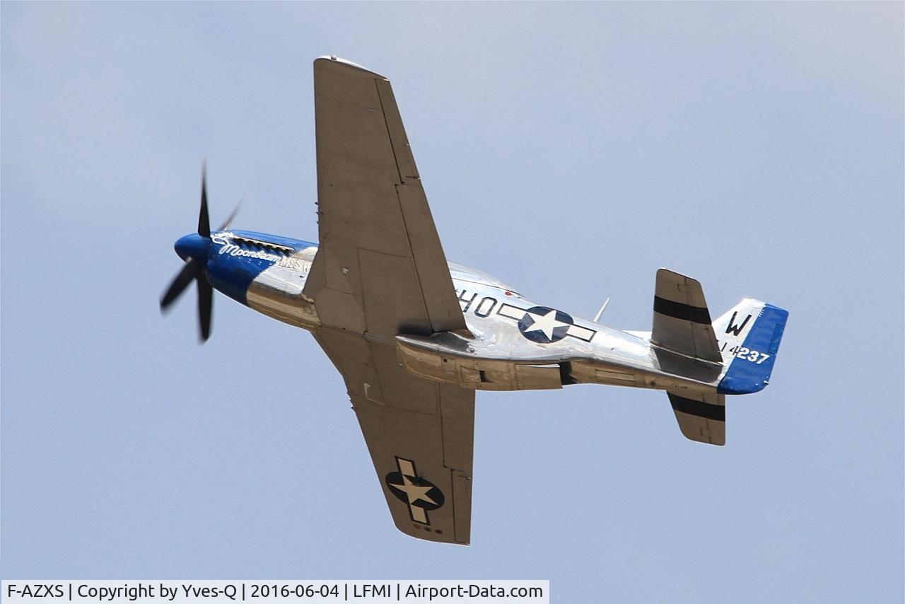 F-AZXS, 1944 North American F-51D Mustang C/N 122-40196, North American F-51D Mustang, On display, Istres-Le Tubé Air Base 125 (LFMI-QIE) open day 2016