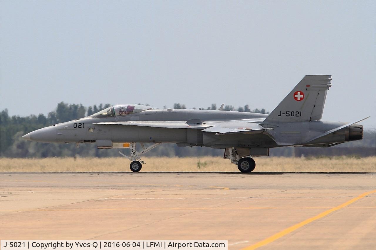 J-5021, McDonnell Douglas F/A-18C Hornet C/N 1370/SFC021, McDonnell Douglas FA-18C Hornet, On display, Istres-Le Tubé Air Base 125 (LFMI-QIE) open day 2016