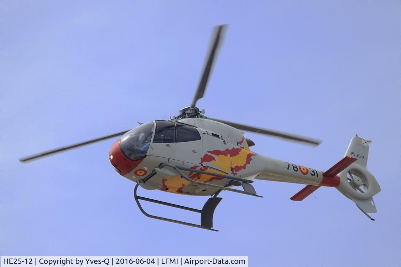 HE25-12, 2001 Eurocopter EC-120B Colibri C/N 1222, Spanish ASPA Team Eurocopter EC-120B Colibri, On display, Istres-Le Tubé Air Base 125 (LFMI-QIE) open day 2016