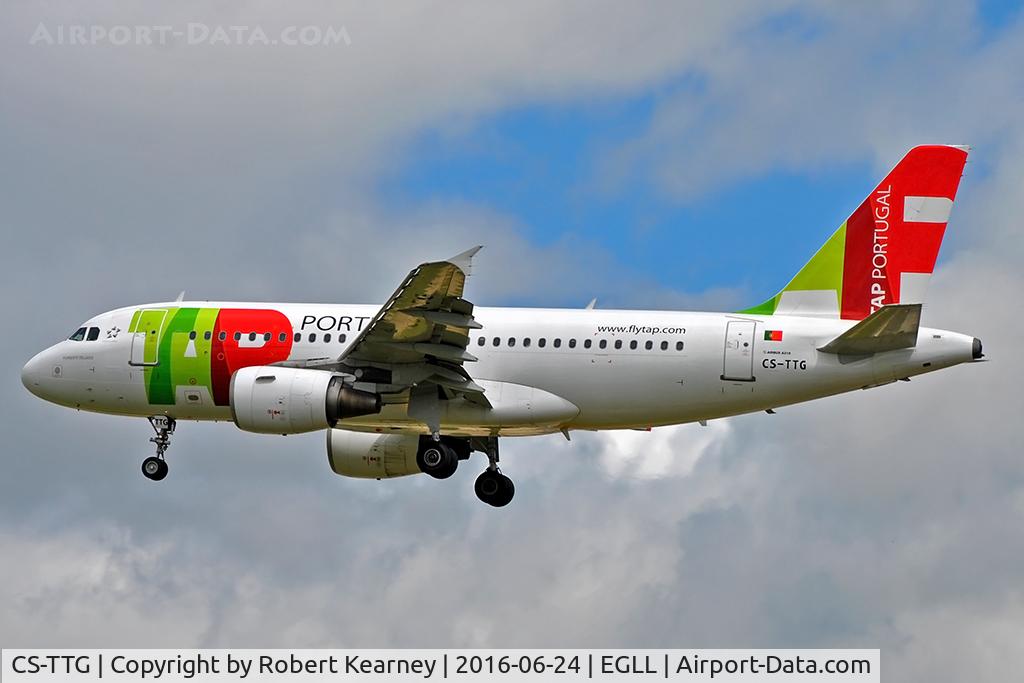 CS-TTG, 1998 Airbus A319-111 C/N 906, Arriving 27L