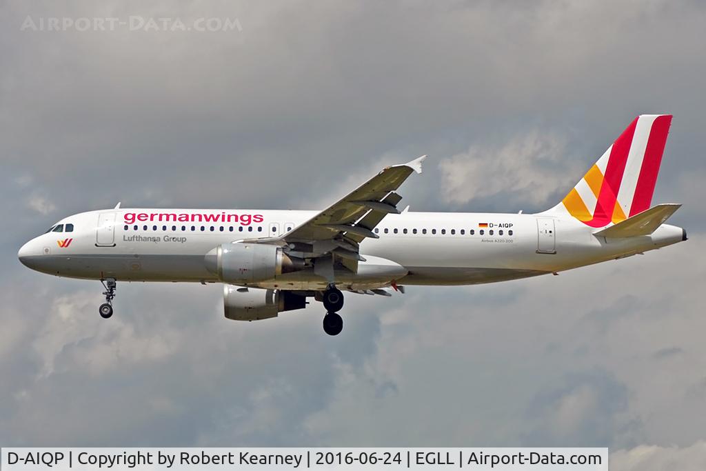 D-AIQP, 1992 Airbus A320-211 C/N 346, Arriving 27L
