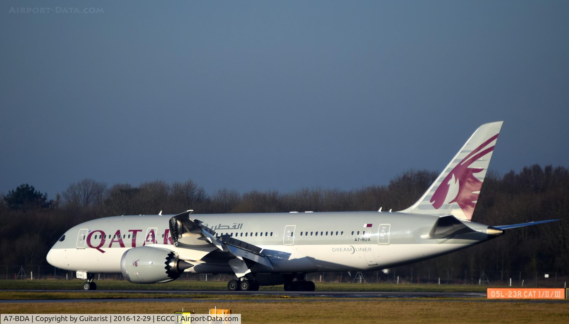 A7-BDA, 2016 Boeing 787-8 Dreamliner Dreamliner C/N 38345, At Manchester