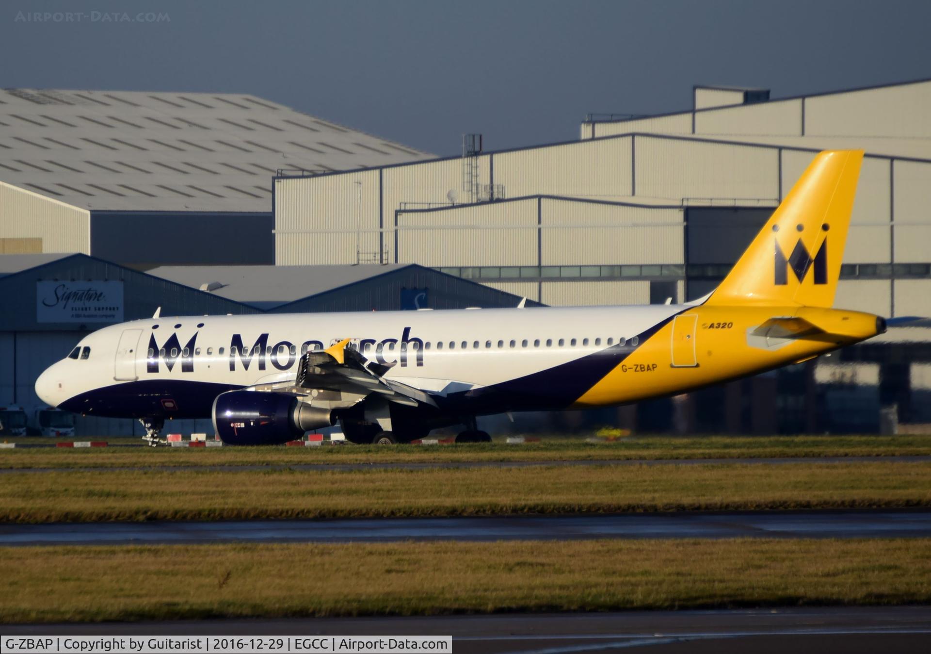 G-ZBAP, 2001 Airbus A320-214 C/N 1605, At Manchester