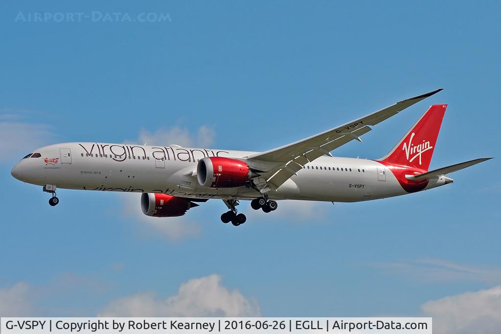 G-VSPY, 2015 Boeing 787-9 Dreamliner Dreamliner C/N 37973, Arriving 27L