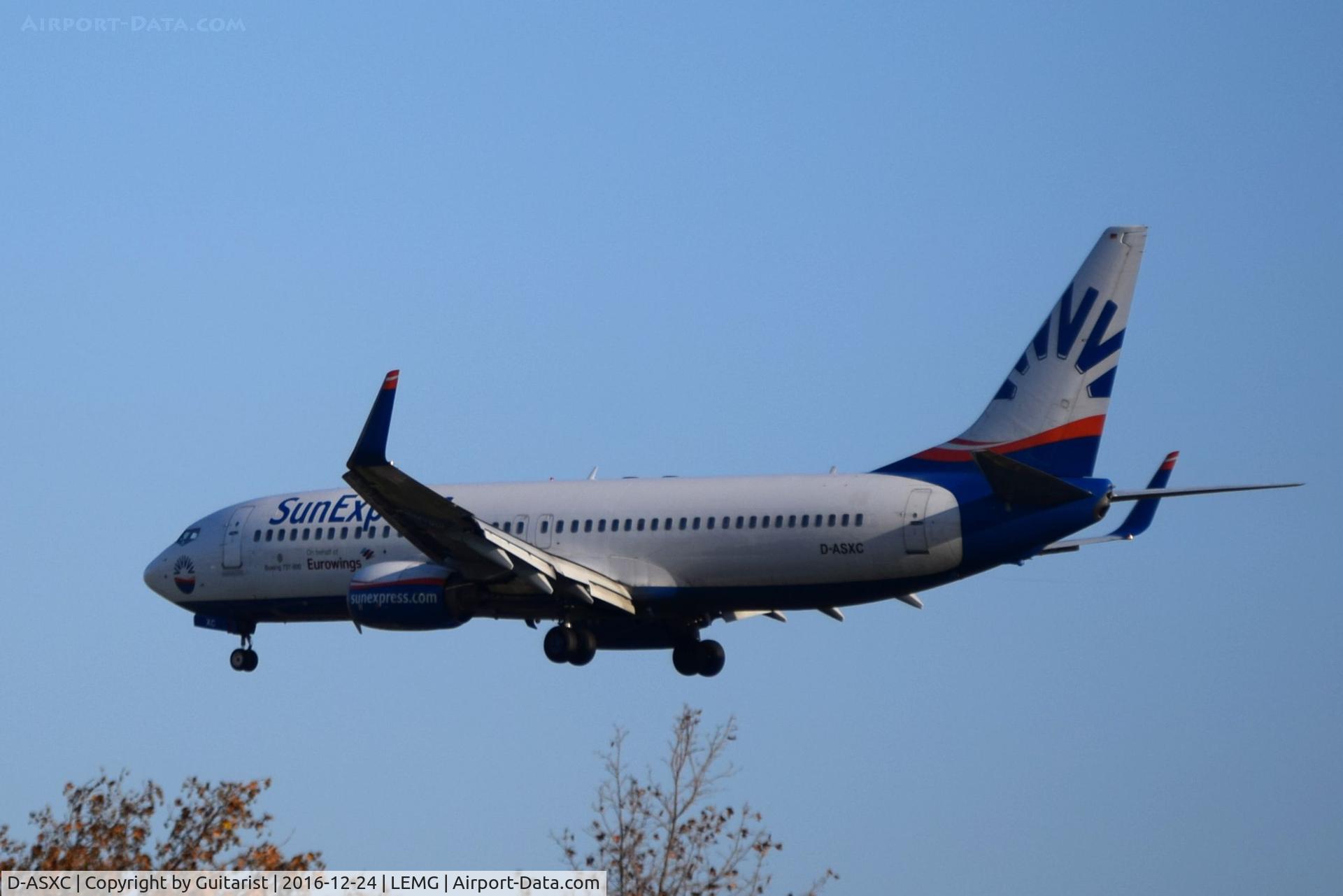 D-ASXC, 2001 Boeing 737-86N C/N 30806, At Malaga