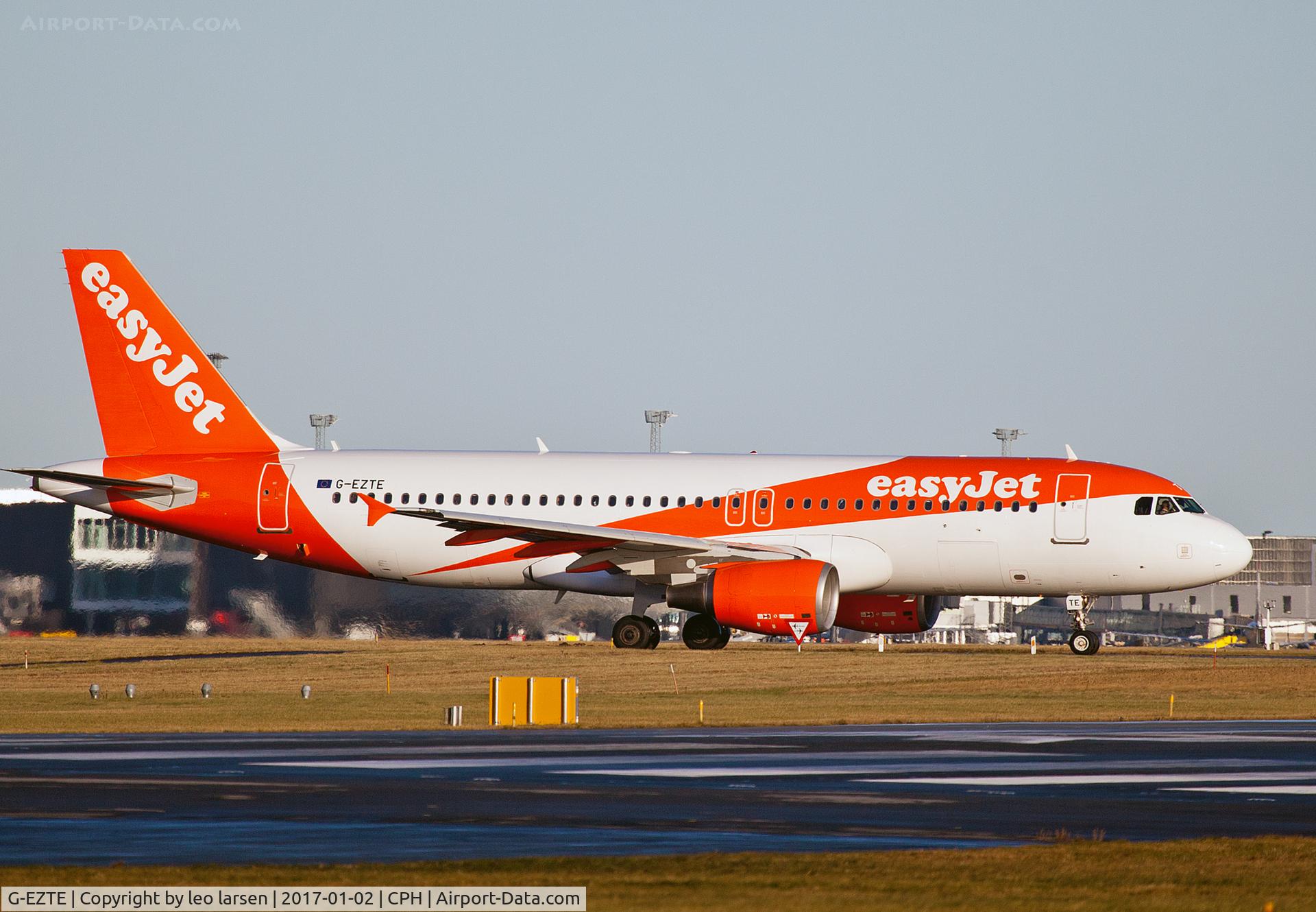 G-EZTE, 2009 Airbus A320-214 C/N 3913, Copenhagen 2.1.17