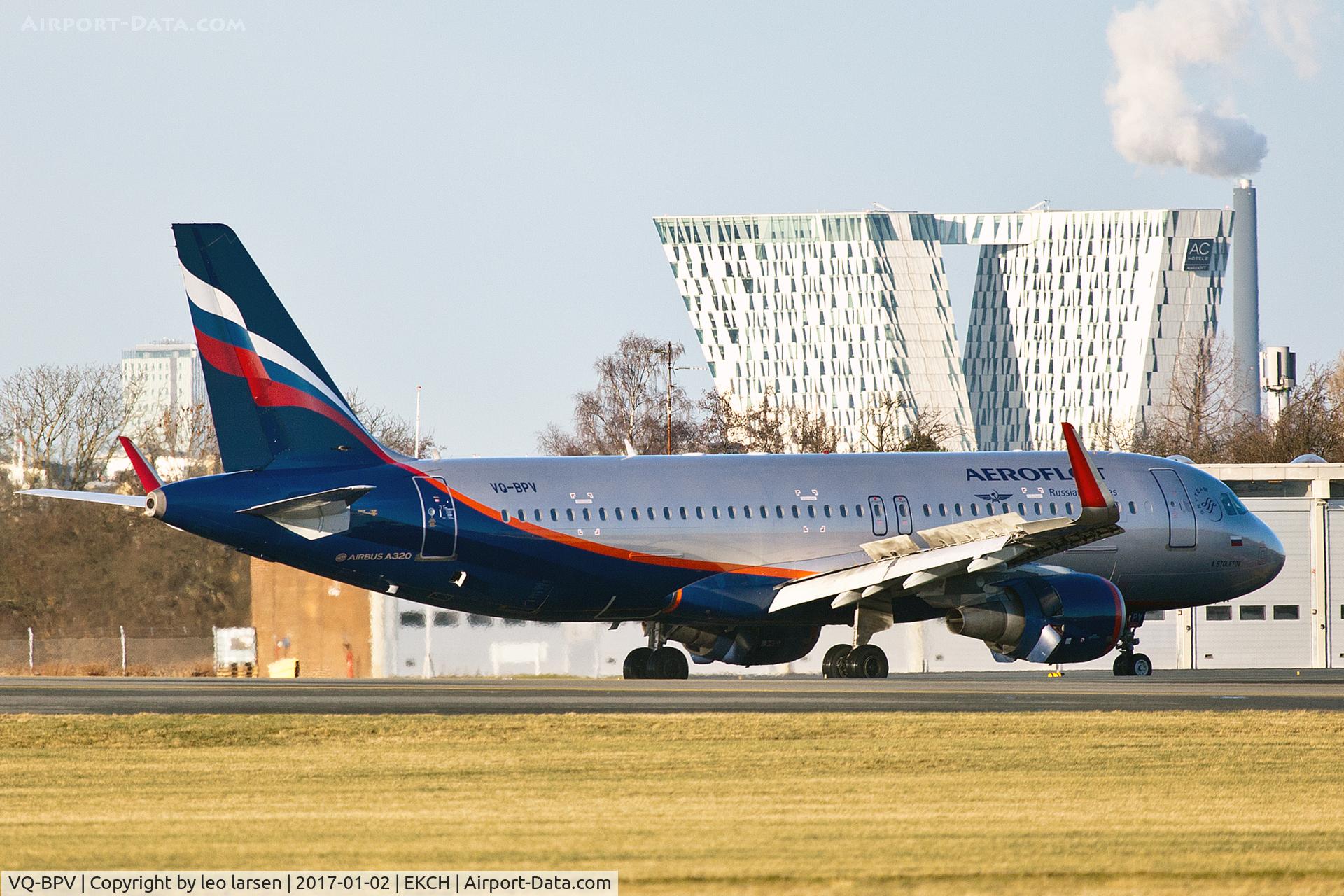 VQ-BPV, 2014 Airbus A320-214 C/N 5970, Copenhagen 2.1.17