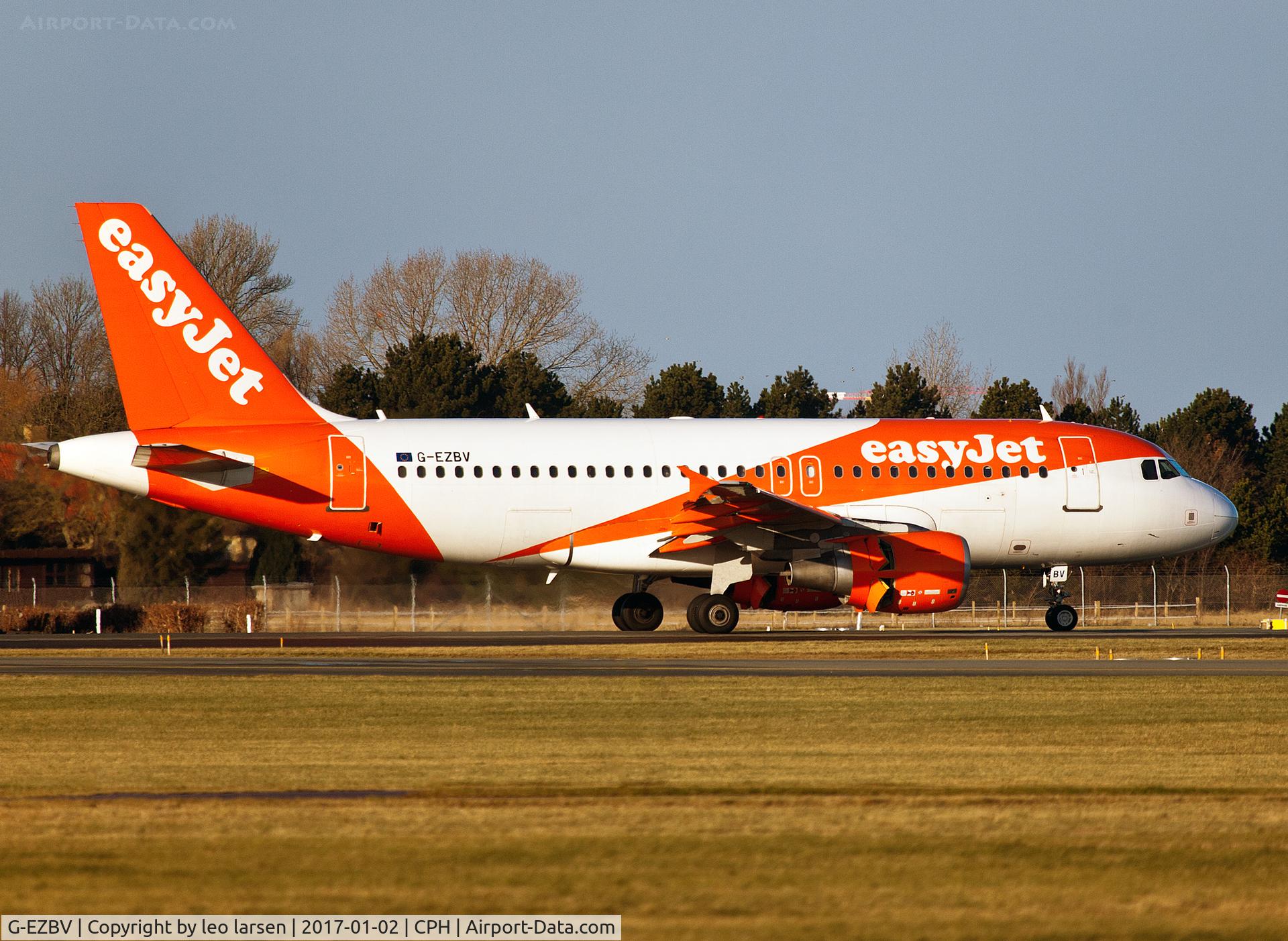 G-EZBV, 2007 Airbus A319-111 C/N 3122, Copenhagen 2.1.17
