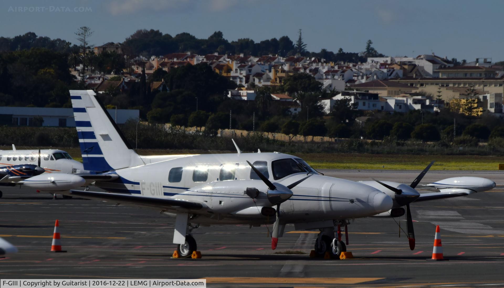 F-GIII, 1980 Piper PA-31T Turbo Cheyenne C/N 31T-8020037, At Malaga