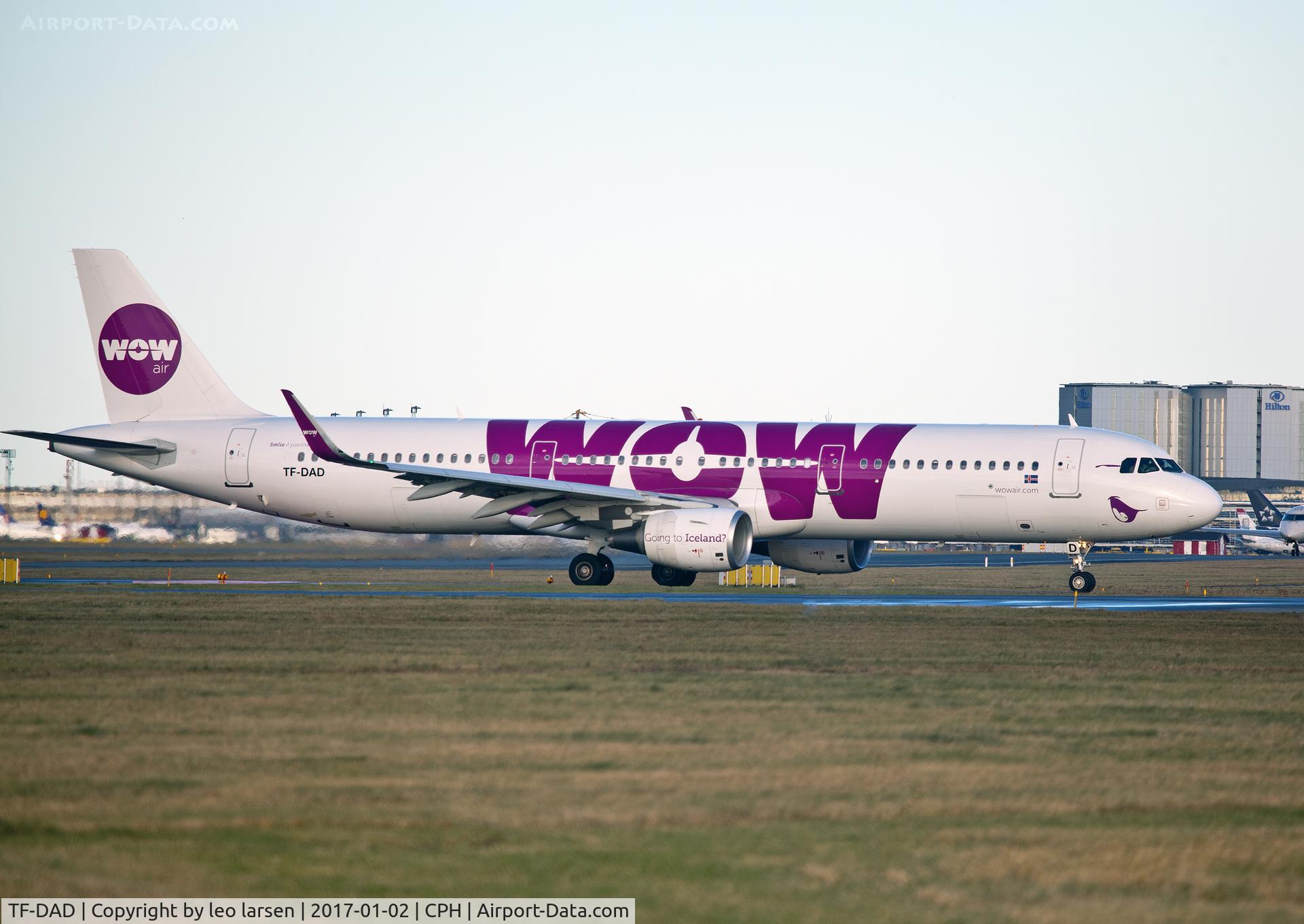 TF-DAD, 2014 Airbus A321-211 C/N 6232, Copenhagen 2.1.2017
