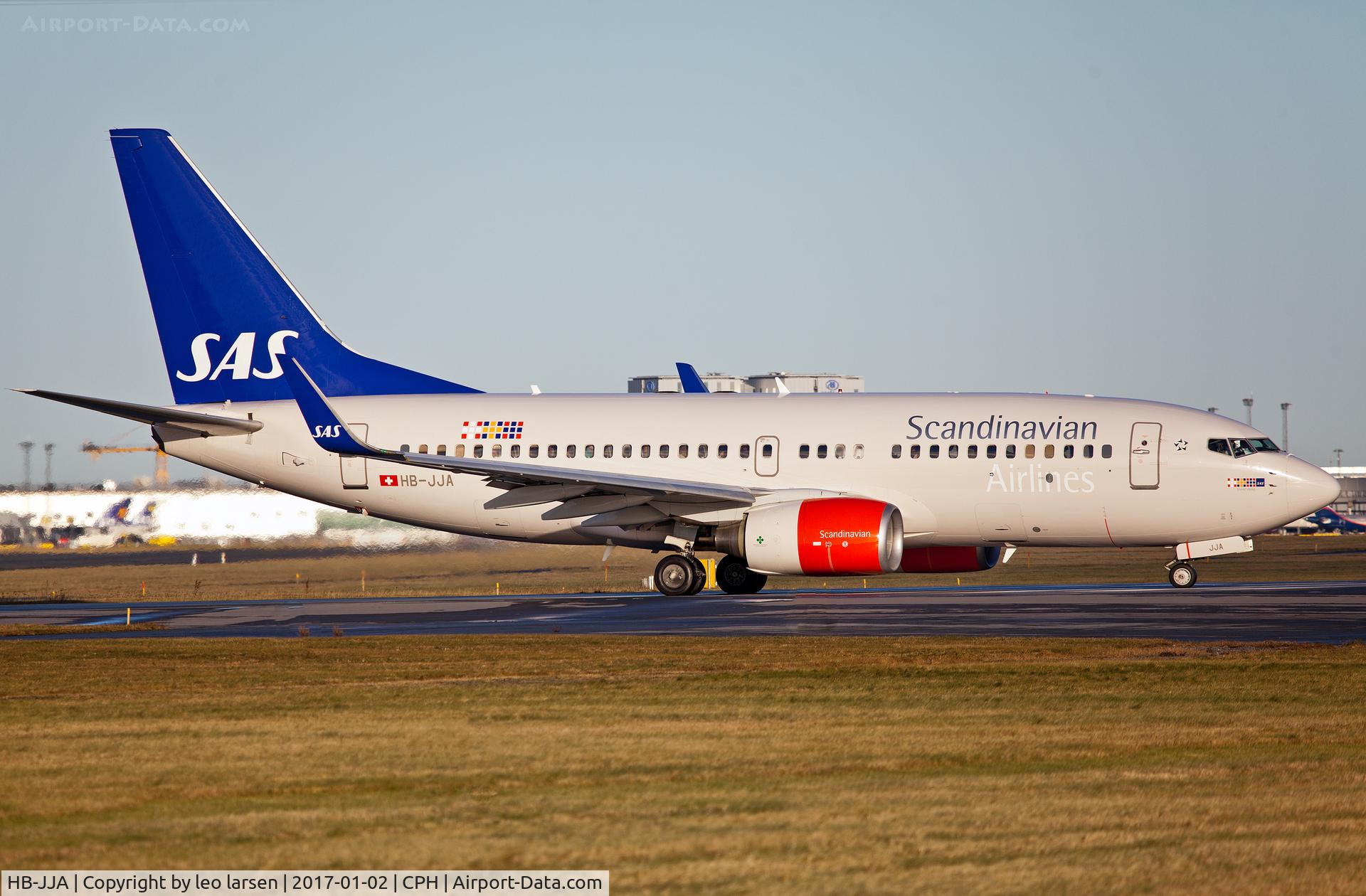 HB-JJA, 2005 Boeing 737-7AK BBJ C/N 34303, Copenhagen 2.1.2017