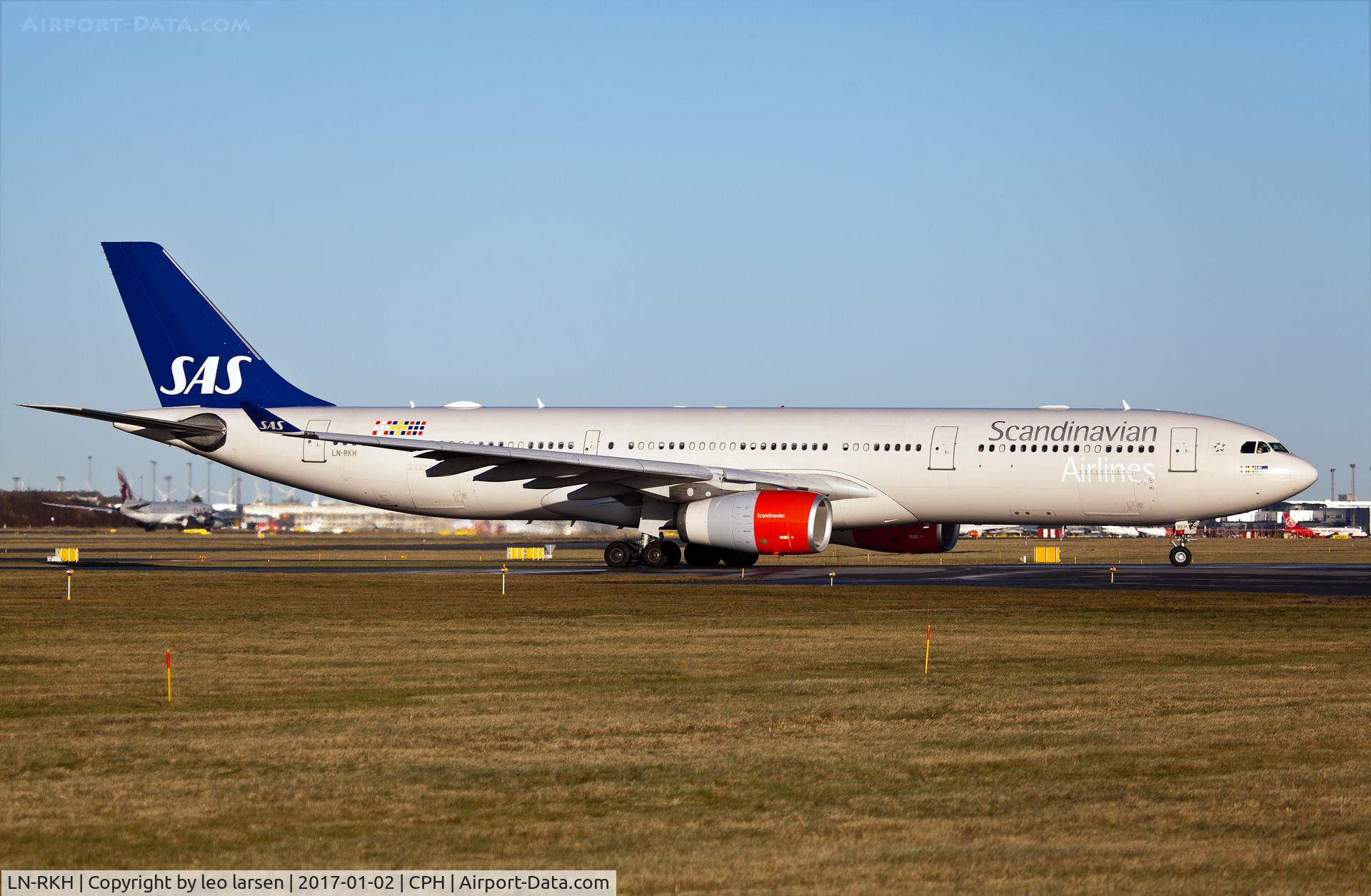 LN-RKH, 2002 Airbus A330-343 C/N 497, Copenhagen 2.1.2017