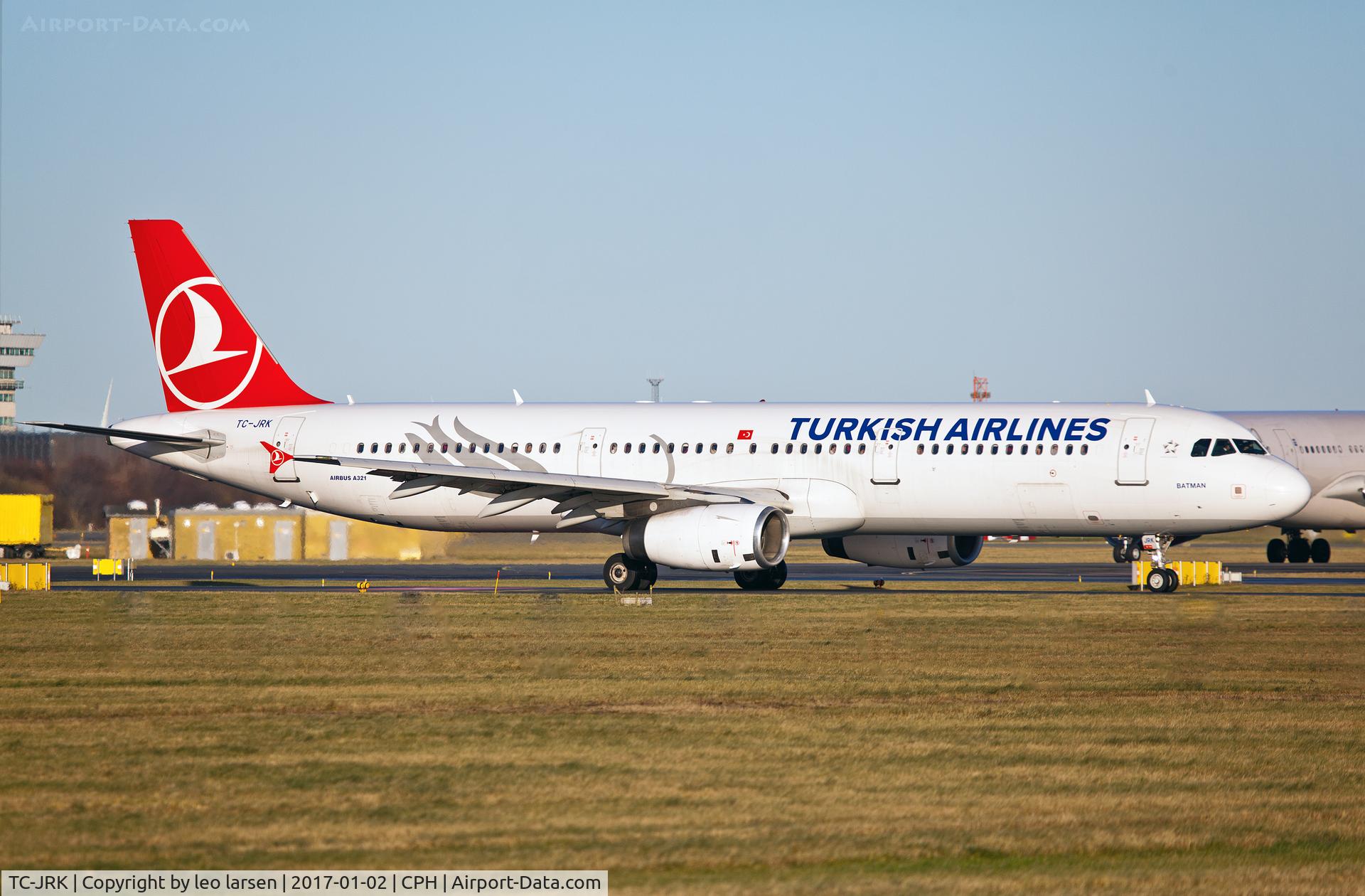 TC-JRK, 2008 Airbus A321-231 C/N 3525, Copenhagen 2.1.2017