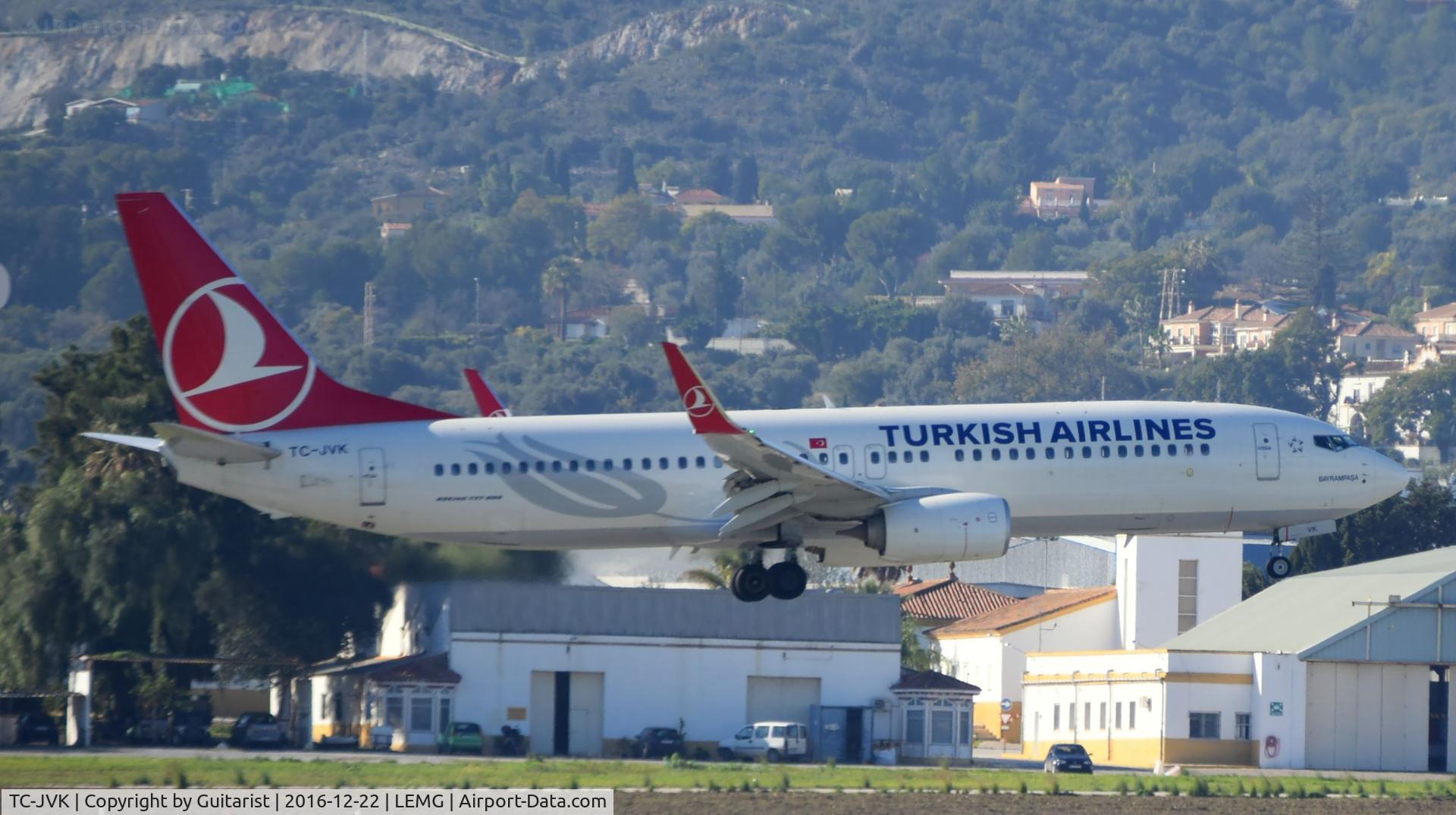 TC-JVK, 2016 Boeing 737-8F2 C/N 60014, At Malaga