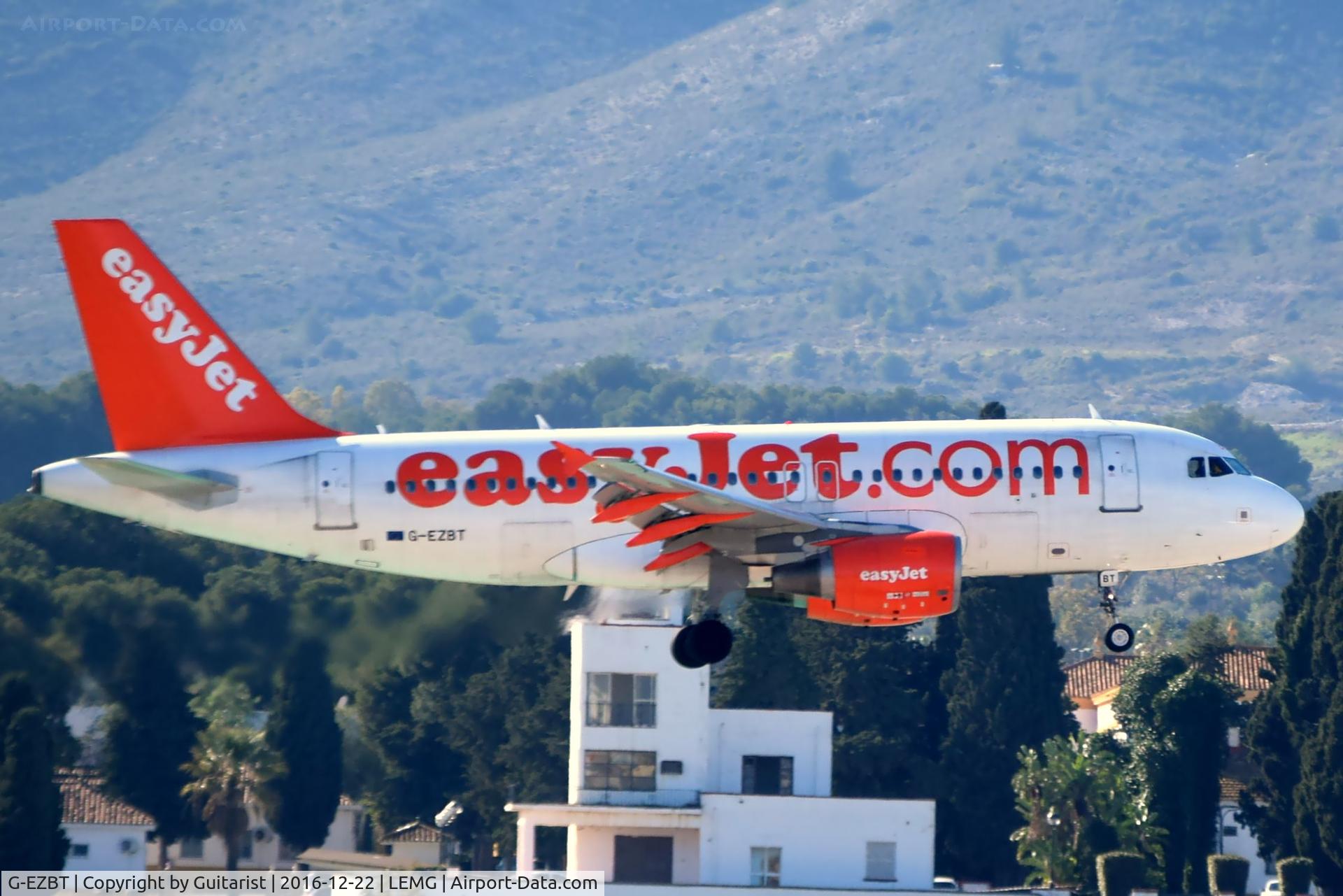 G-EZBT, 2007 Airbus A319-111 C/N 3090, At Malaga