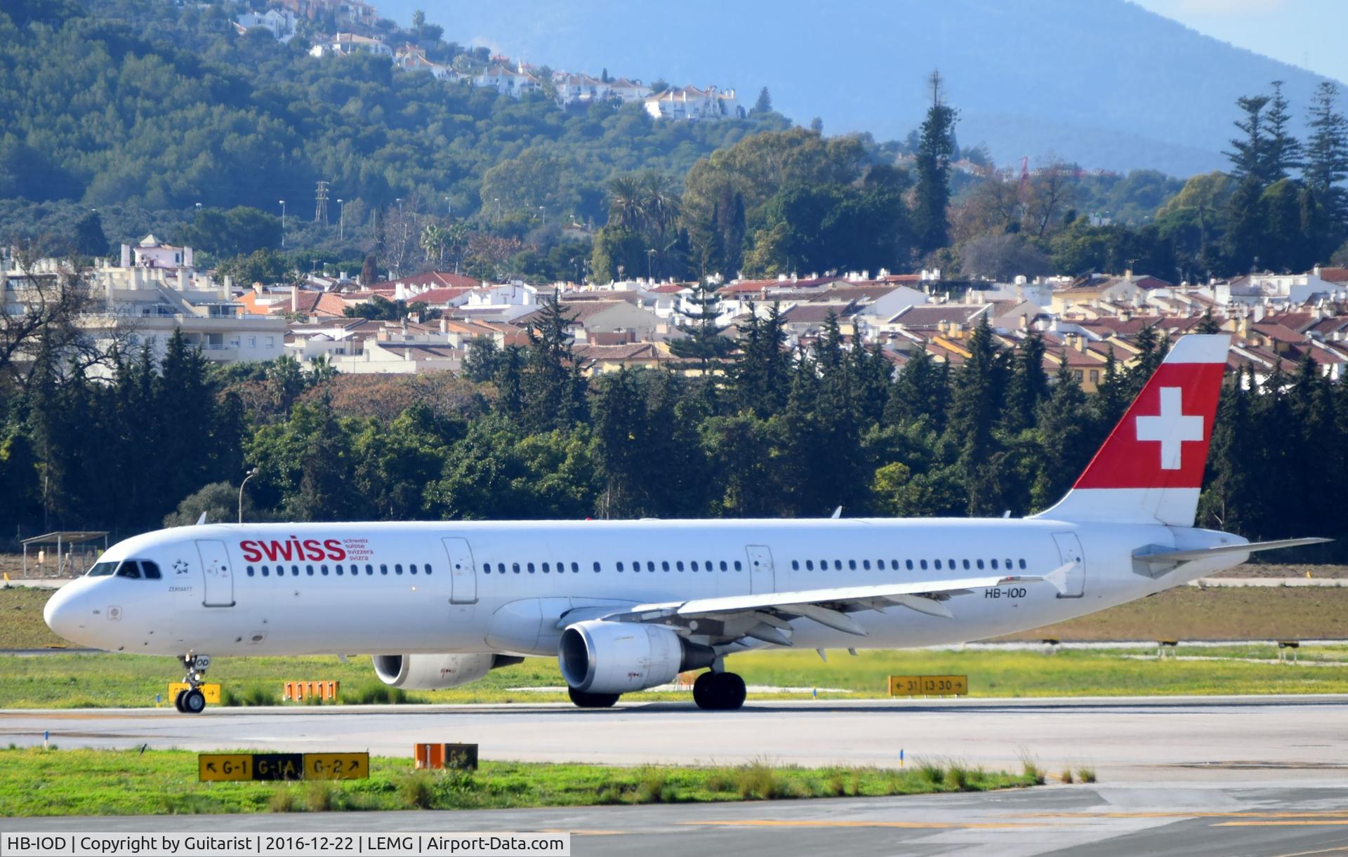 HB-IOD, 1995 Airbus A321-111 C/N 522, At Malaga