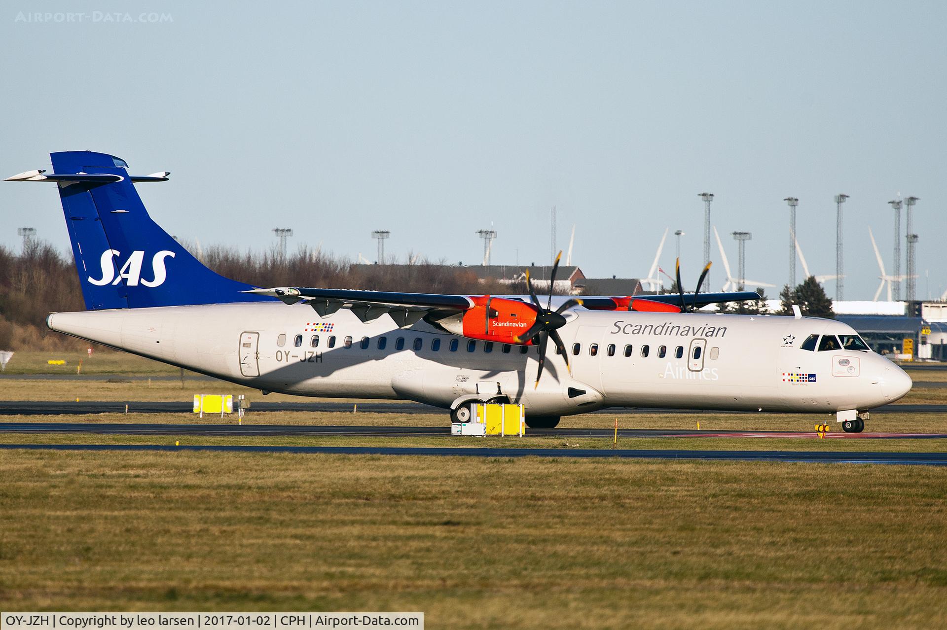 OY-JZH, 2014 ATR 72-212A C/N 1177, Copenhagen 2.1.2017