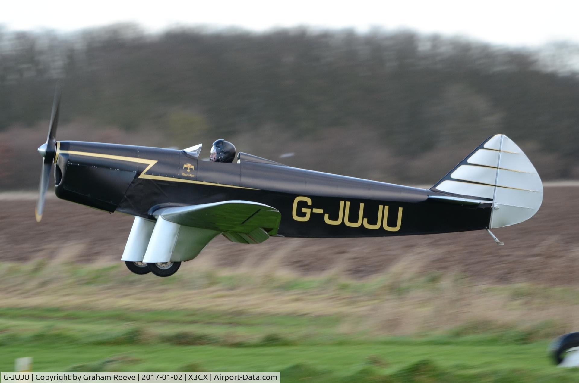 G-JUJU, 2014 Chilton DW1A C/N PFA 225-12726, Landing at Northrepps.