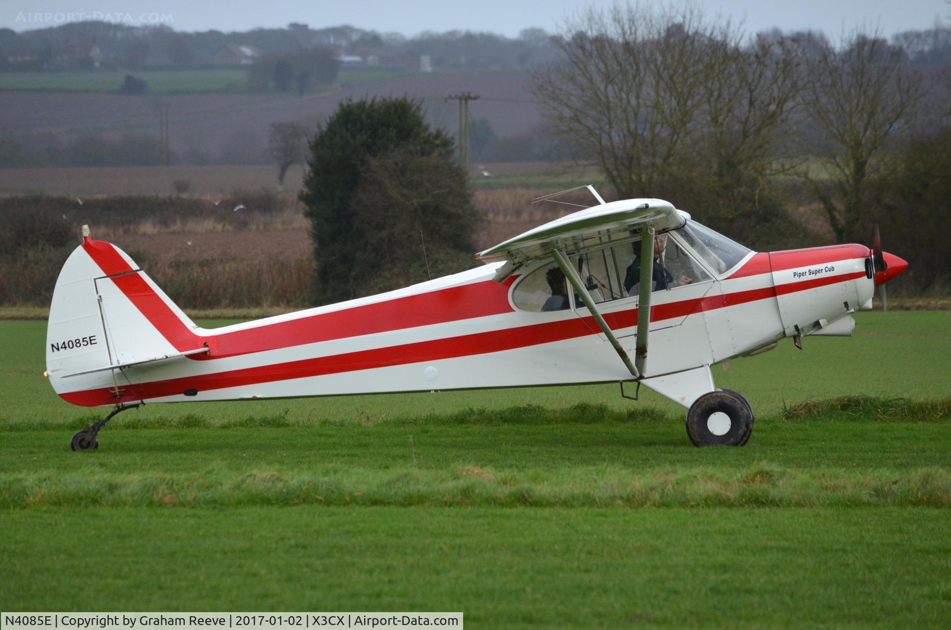 N4085E, 1978 Piper PA-18-150 Super Cub C/N 18-7809059, About to depart from Northrepps.