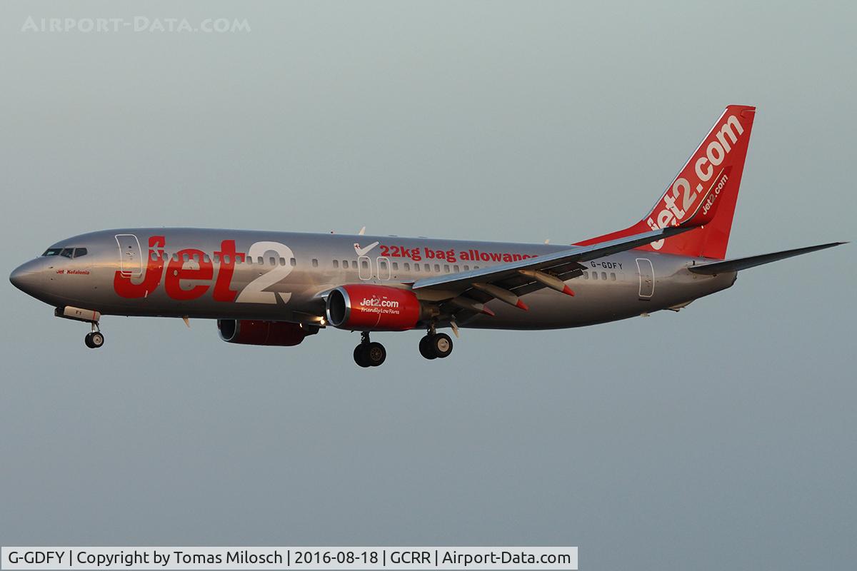 G-GDFY, 2001 Boeing 737-86Q C/N 30278, Three minutes after sunset...