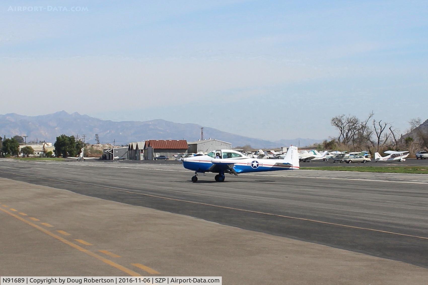 N91689, 1946 North American Navion (NA-145) C/N NAV-4-431, 1946 North American NAVION, Continental E225 upgrade, Young Eagles Flight, taxi off the active