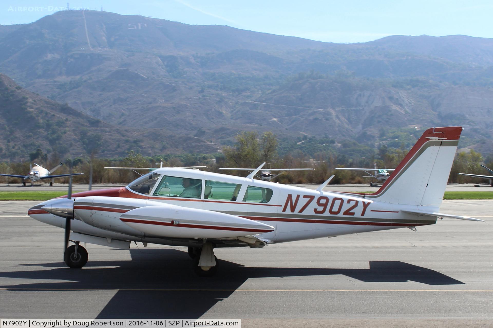N7902Y, 1966 Piper PA-30 Twin Comanche Twin Comanche C/N 30-990, 1966 Piper PA-30 TWIN COMANCHE, two Lycoming IO-320s 160 Hp each, taxi back