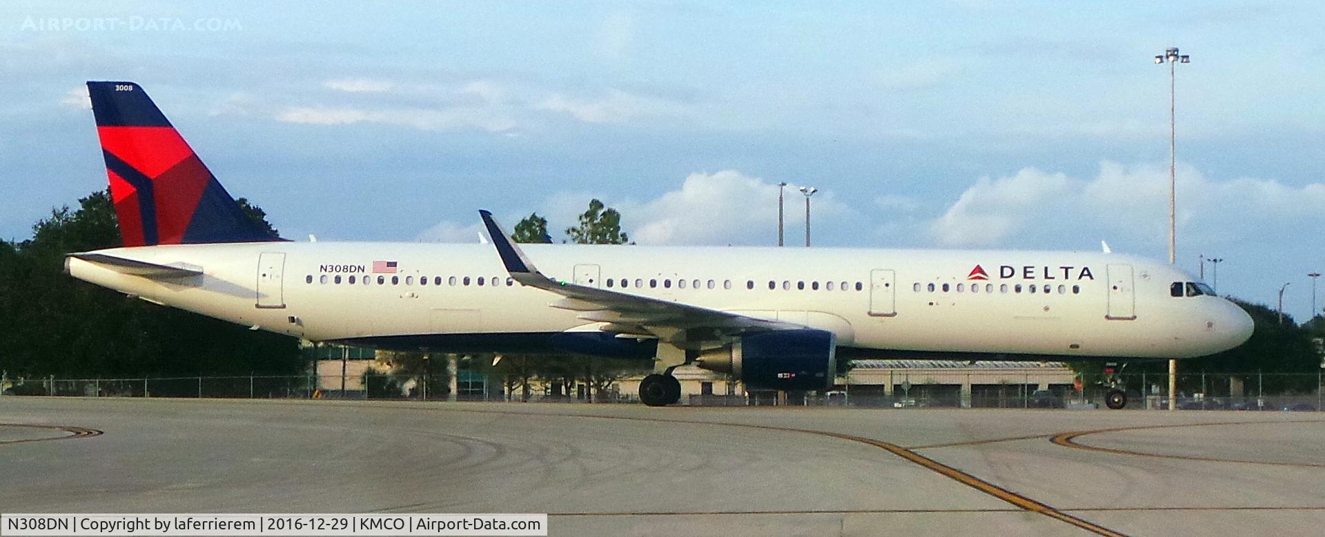 N308DN, 2016 Airbus A321-211 C/N 7233, Delta flight 1840 just arrived in Orlando from Atlanta