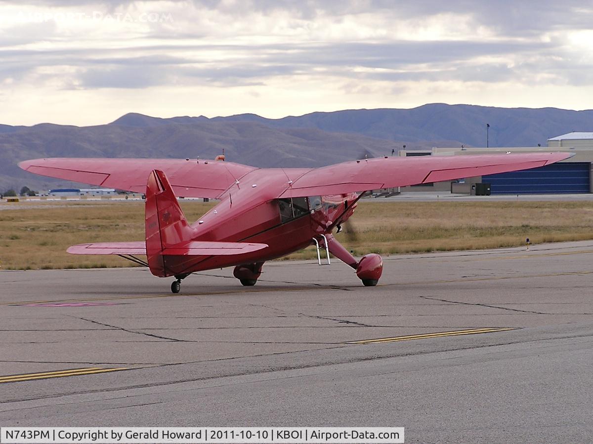 N743PM, Stinson V77 Reliant C/N 77-109, On GA ramp.