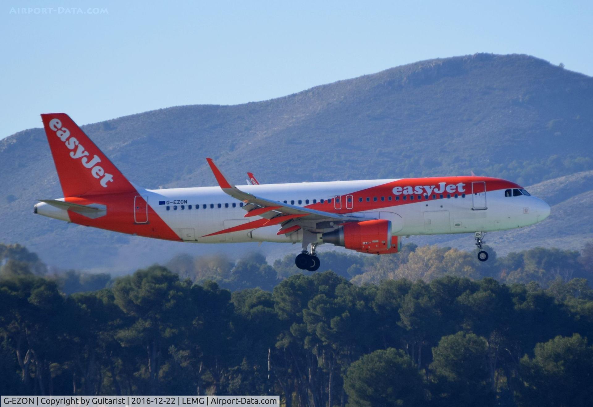 G-EZON, 2015 Airbus A320-214 C/N 6605, At Malaga