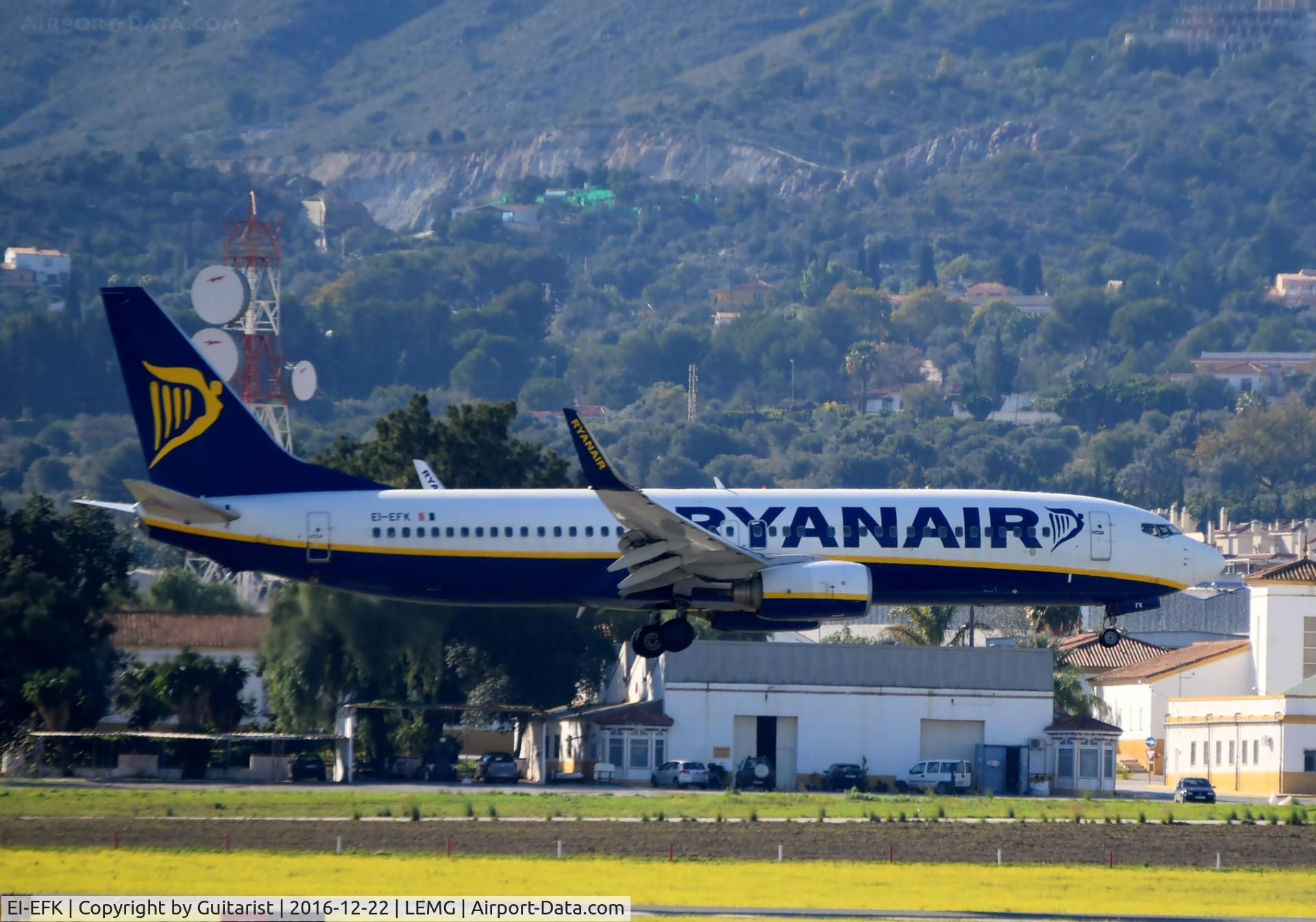 EI-EFK, 2009 Boeing 737-8AS C/N 37537, At Malaga