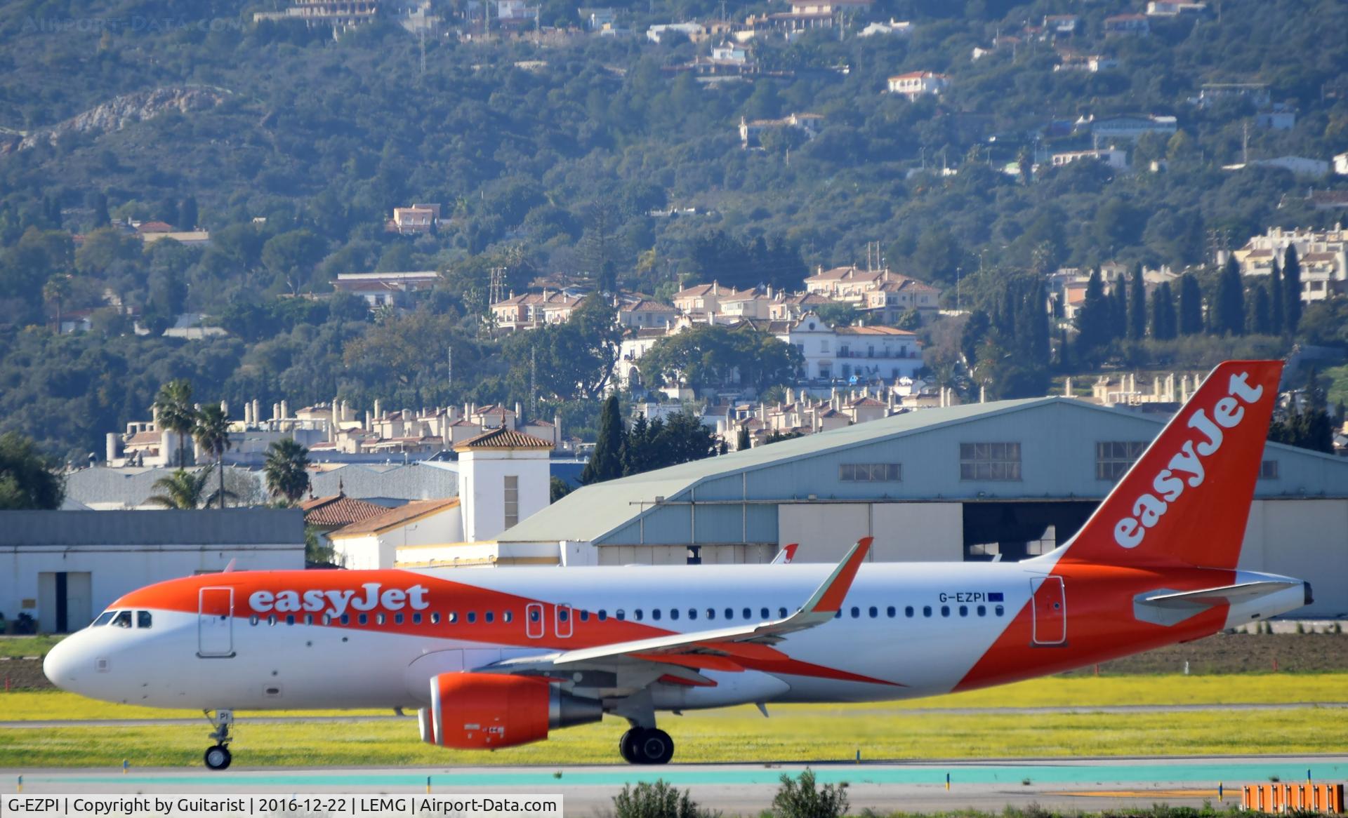 G-EZPI, 2016 Airbus A320-214 C/N 7104, At Malaga