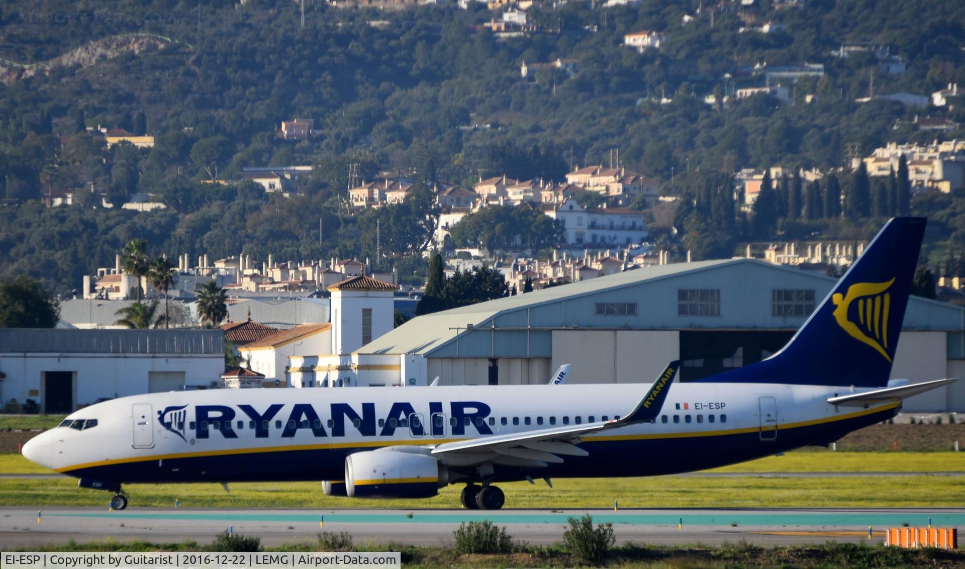 EI-ESP, 2011 Boeing 737-8AS C/N 34990, At Malaga