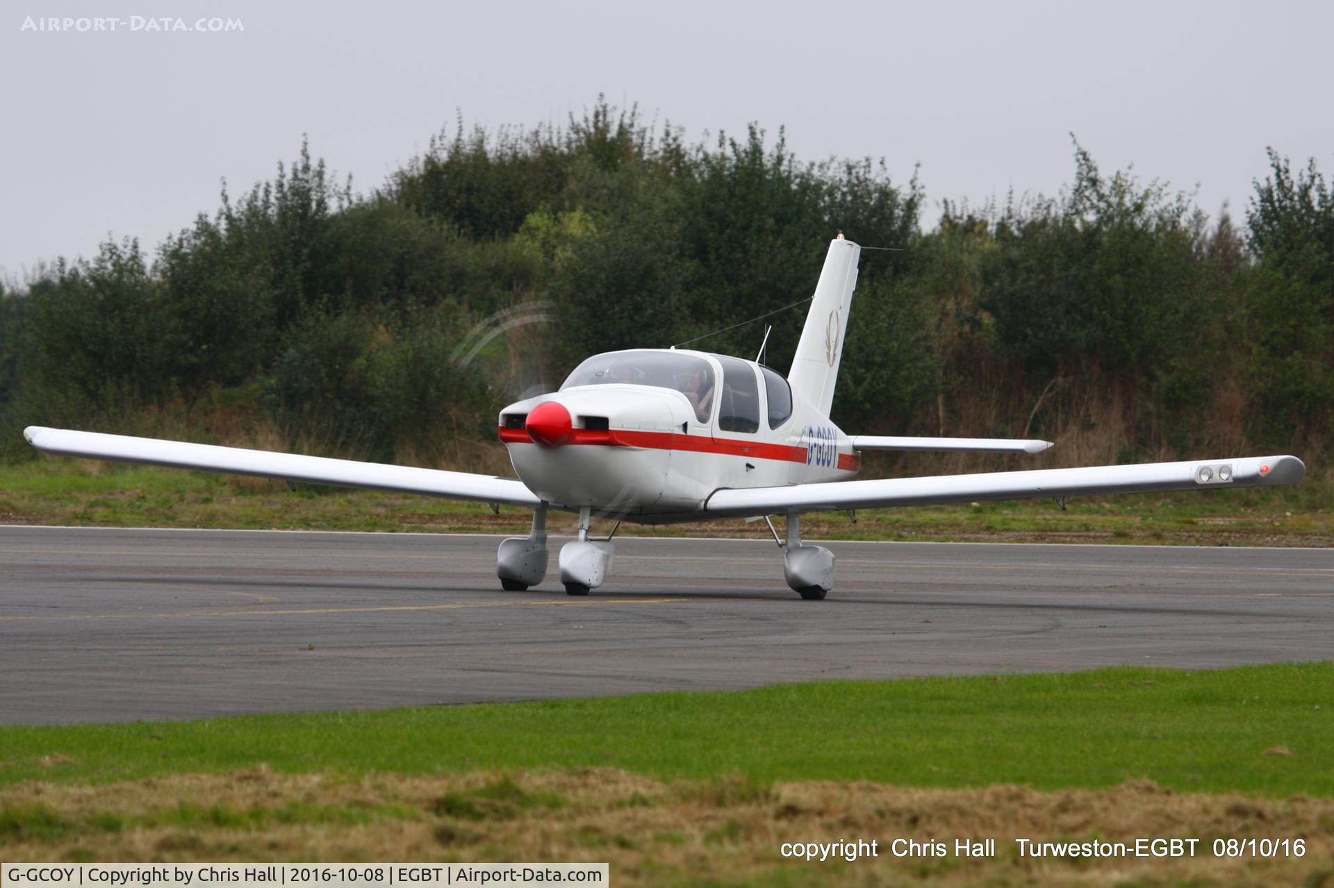 G-GCOY, 1981 Socata TB-9 Tampico C/N 233, at Turweston