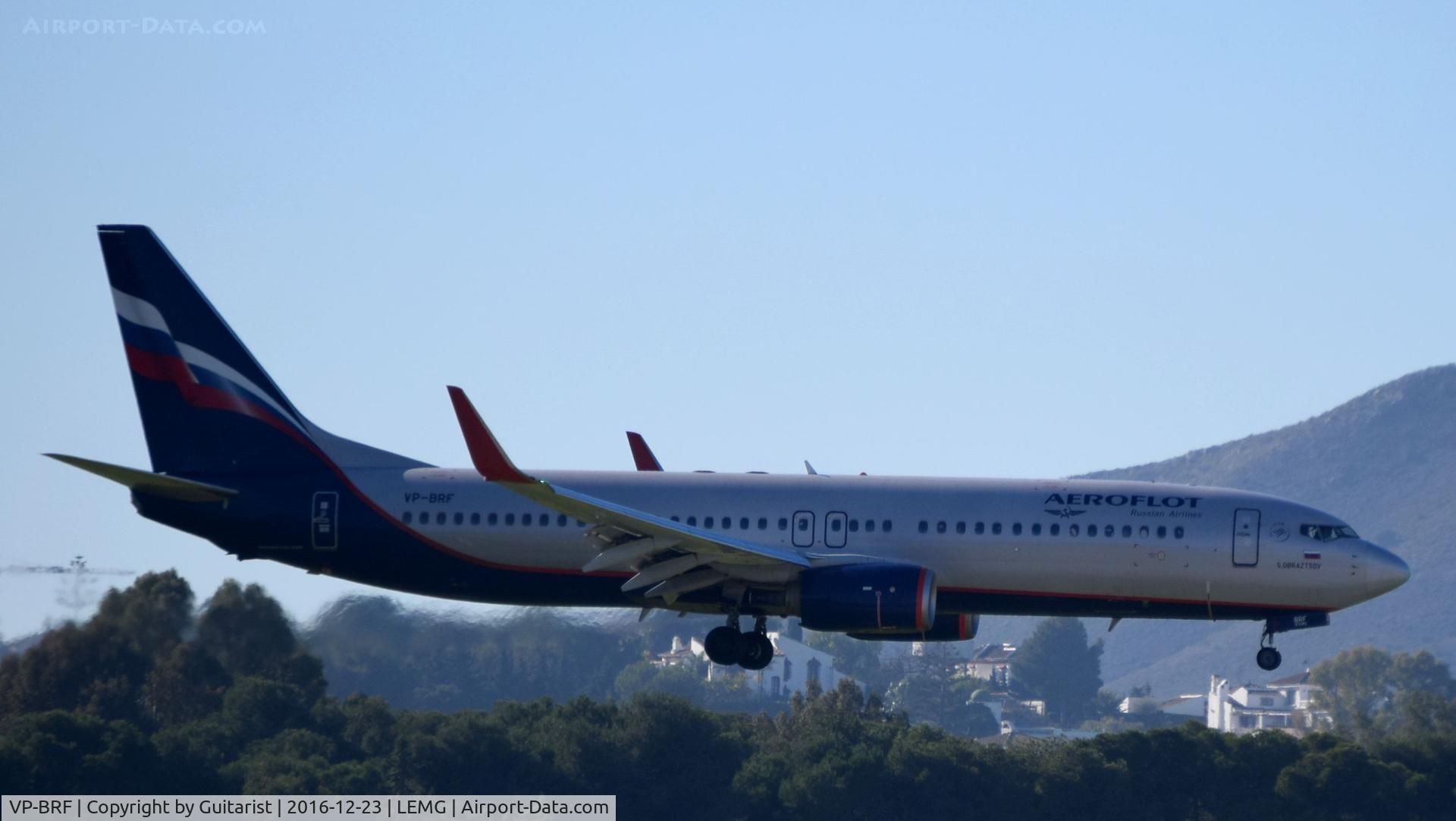 VP-BRF, 2013 Boeing 737-8LJ C/N 41195, At Malaga