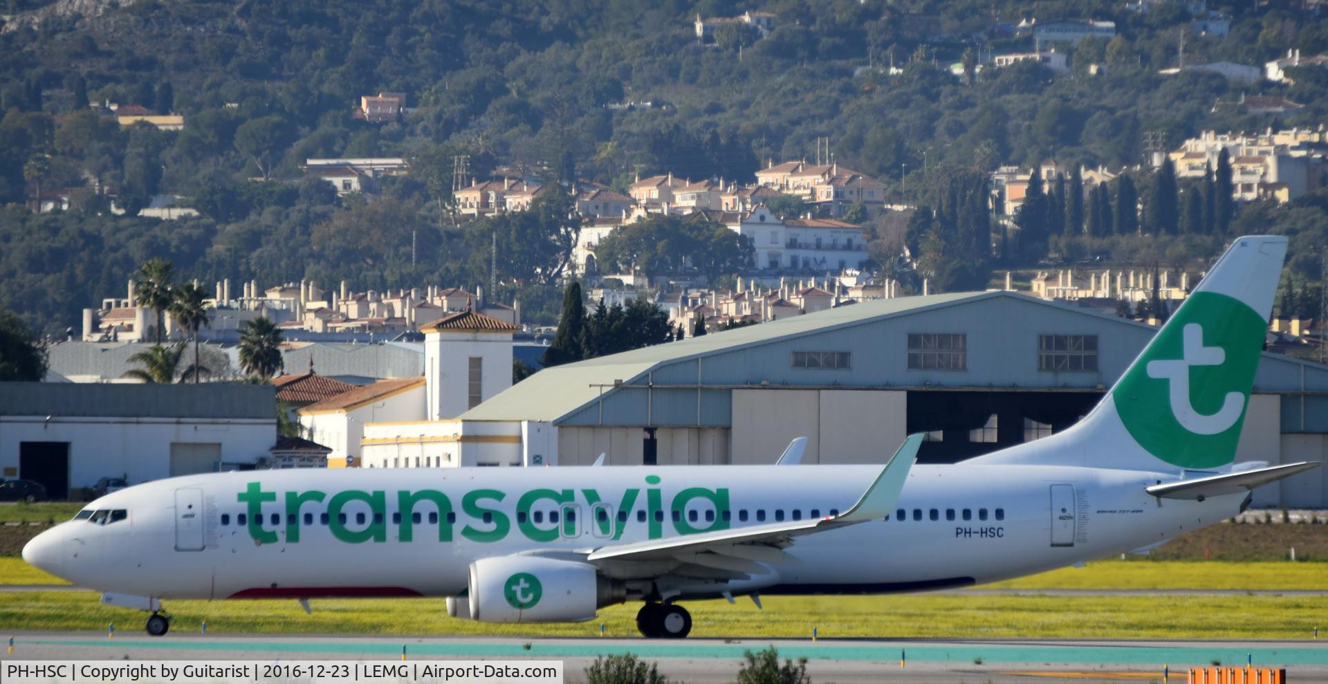 PH-HSC, 2010 Boeing 737-8K2 C/N 34173, At Malaga