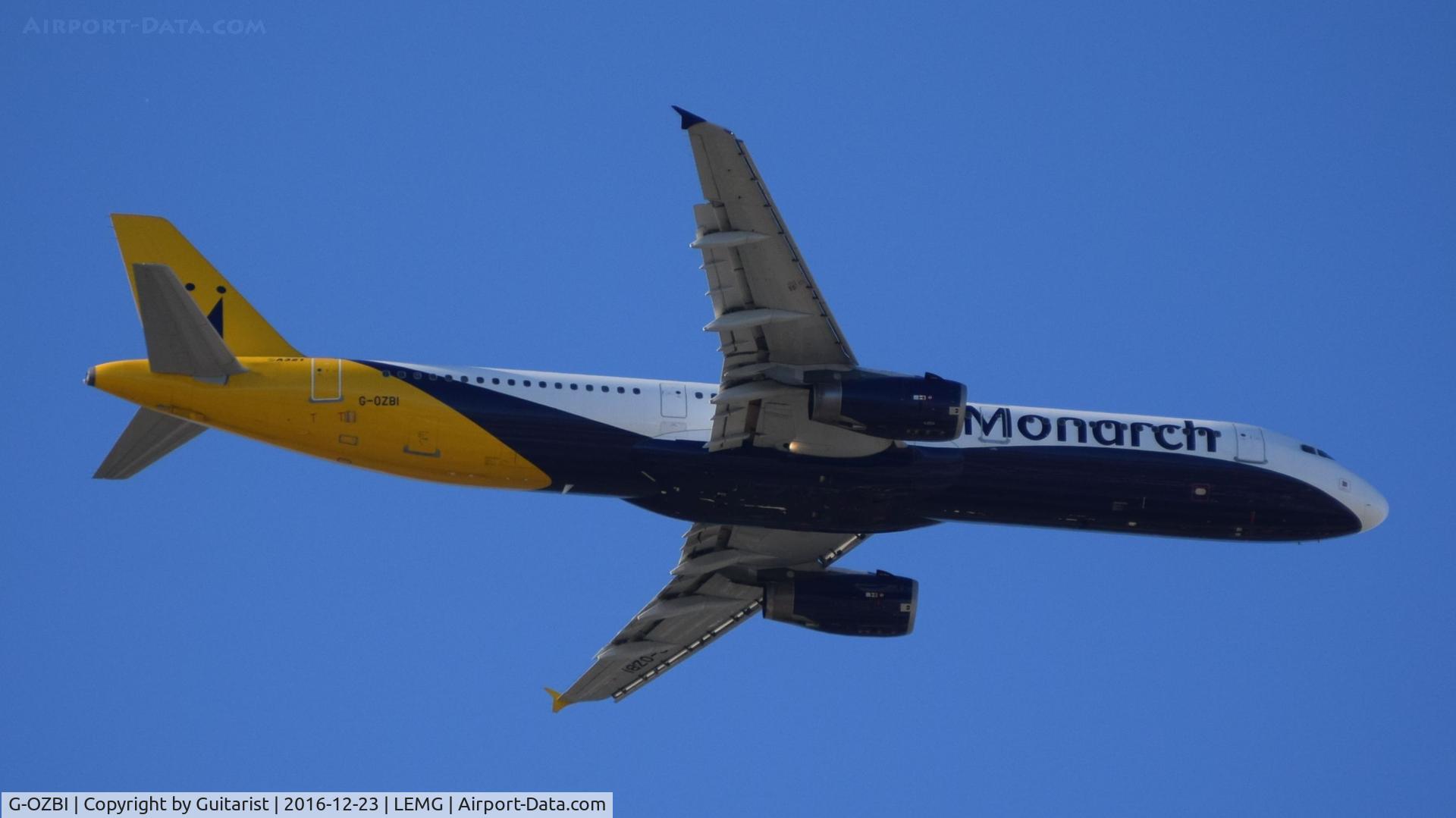 G-OZBI, 2007 Airbus A321-231 C/N 2234, At Malaga