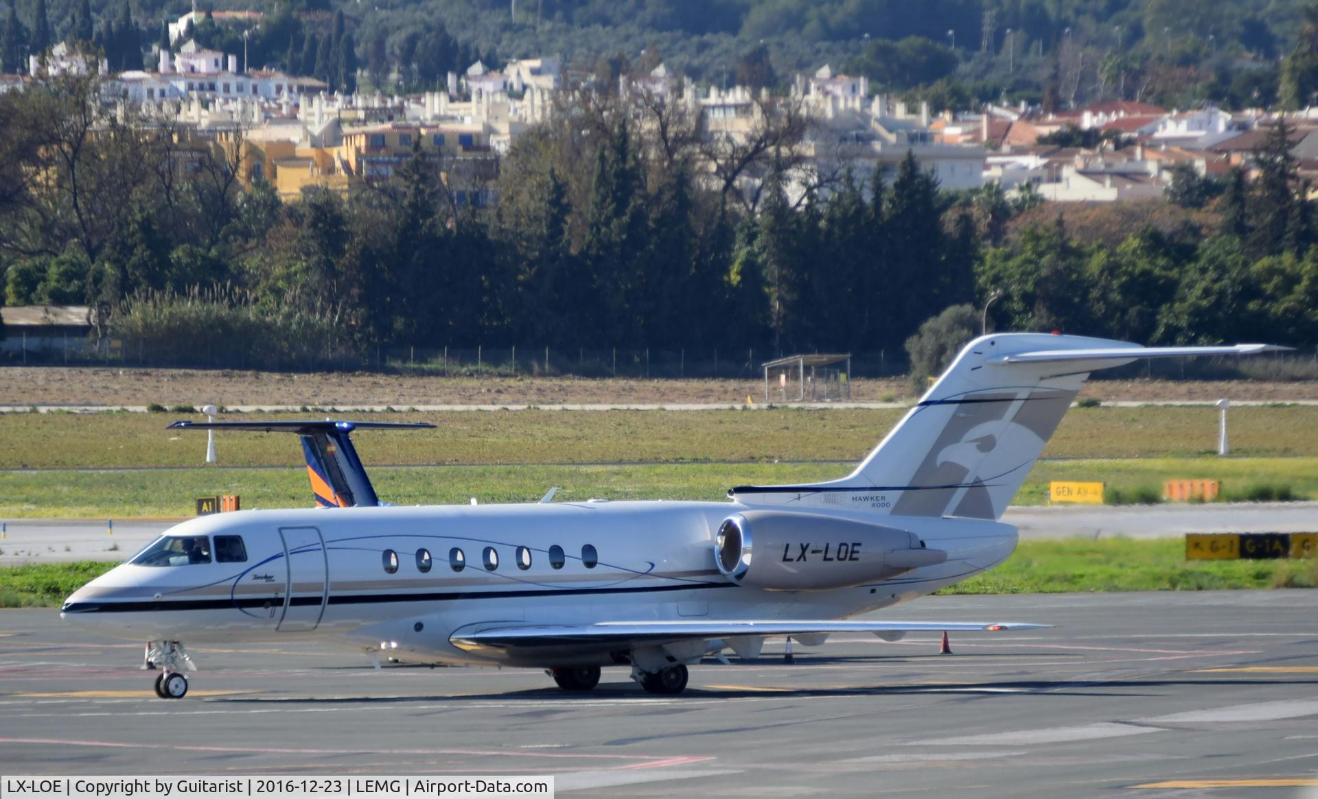 LX-LOE, 2010 Hawker Beechcraft 4000 C/N RC-46, At Malaga
