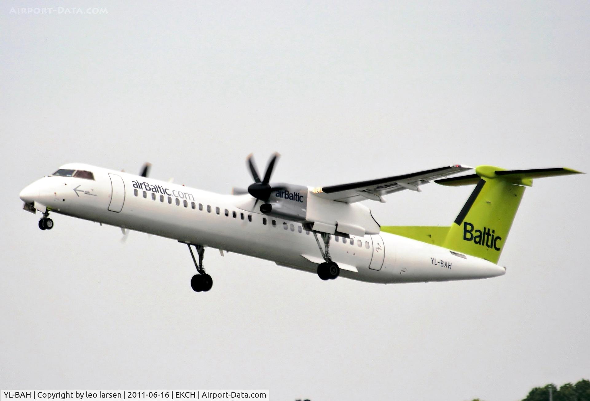 YL-BAH, 2010 De Havilland Canada DHC-8-402Q Dash 8 C/N 4296, Copenhagen 16.6.11