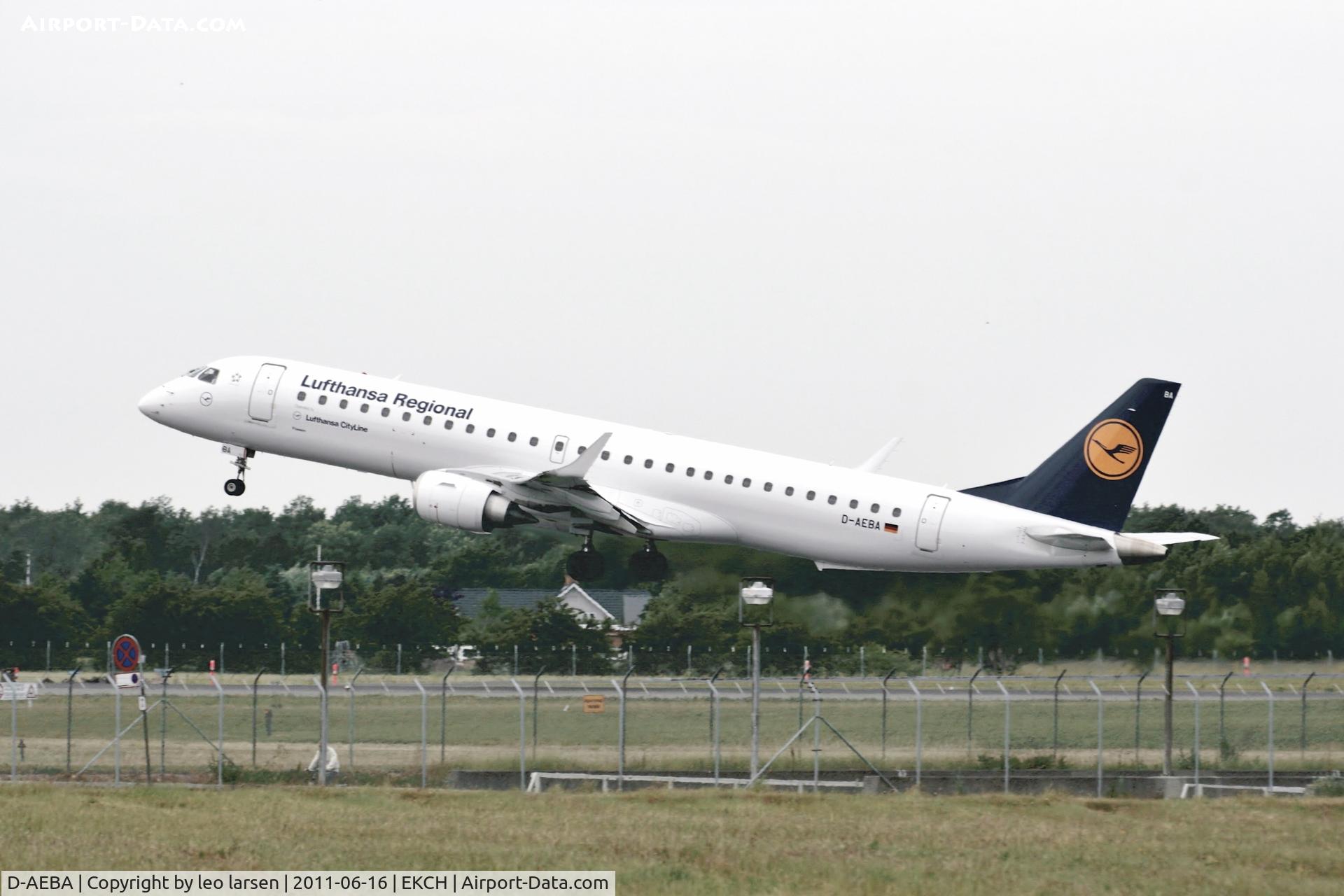 D-AEBA, 2009 Embraer 195LR (ERJ-190-200LR) C/N 19000314, Copenhagen 16.6.11