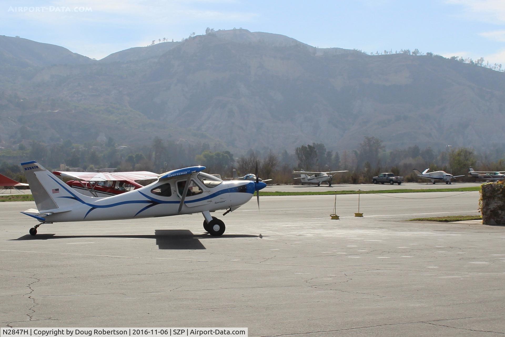 N2847H, 2008 Glasair GS-2 Sportsman C/N 7065, 2008 Glasair GlaStar GS-2 SPORTSMAN, four place, cruise 172 mph, Experimental class, taxi to Fuel Dock